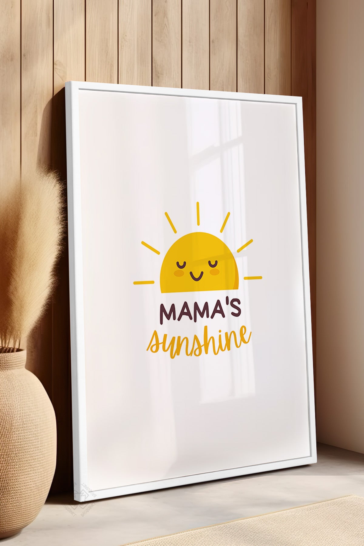 Çocuk Odası, Bebek Odası Beyaz Çerçeveli Poster, Tablo No:19