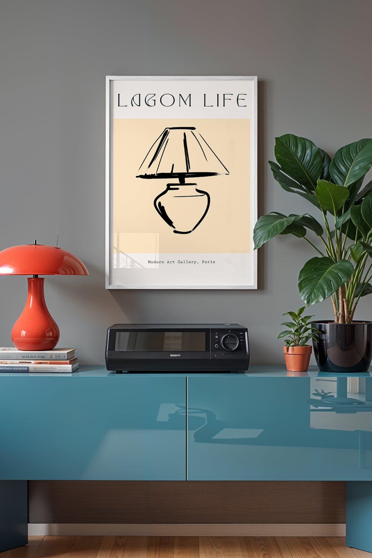 Bohemian Serisi Beyaz Çerçeveli Poster, Tablo No:75
