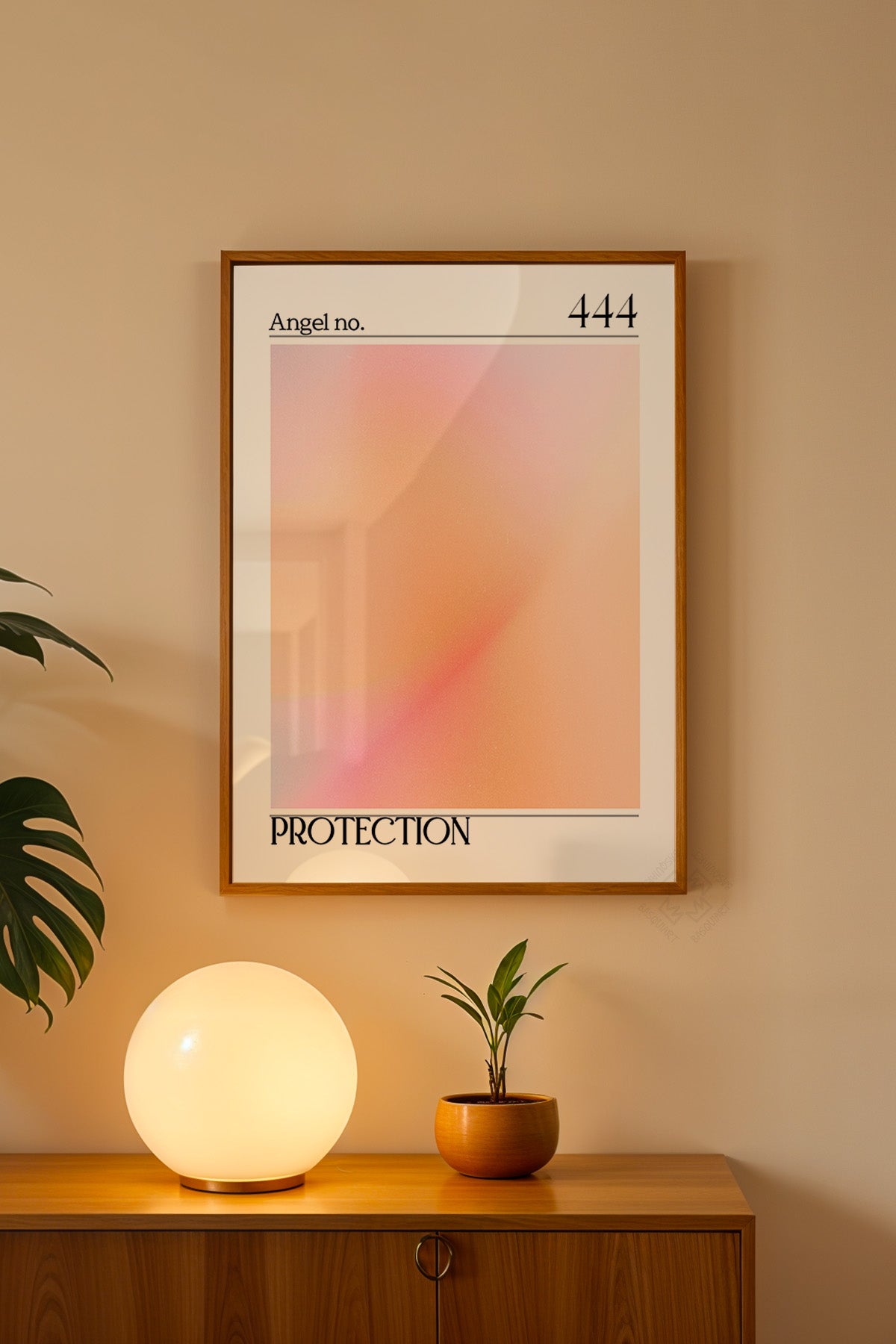 Aura Serisi Ahşap Çerçeveli Poster, Tablo No:73