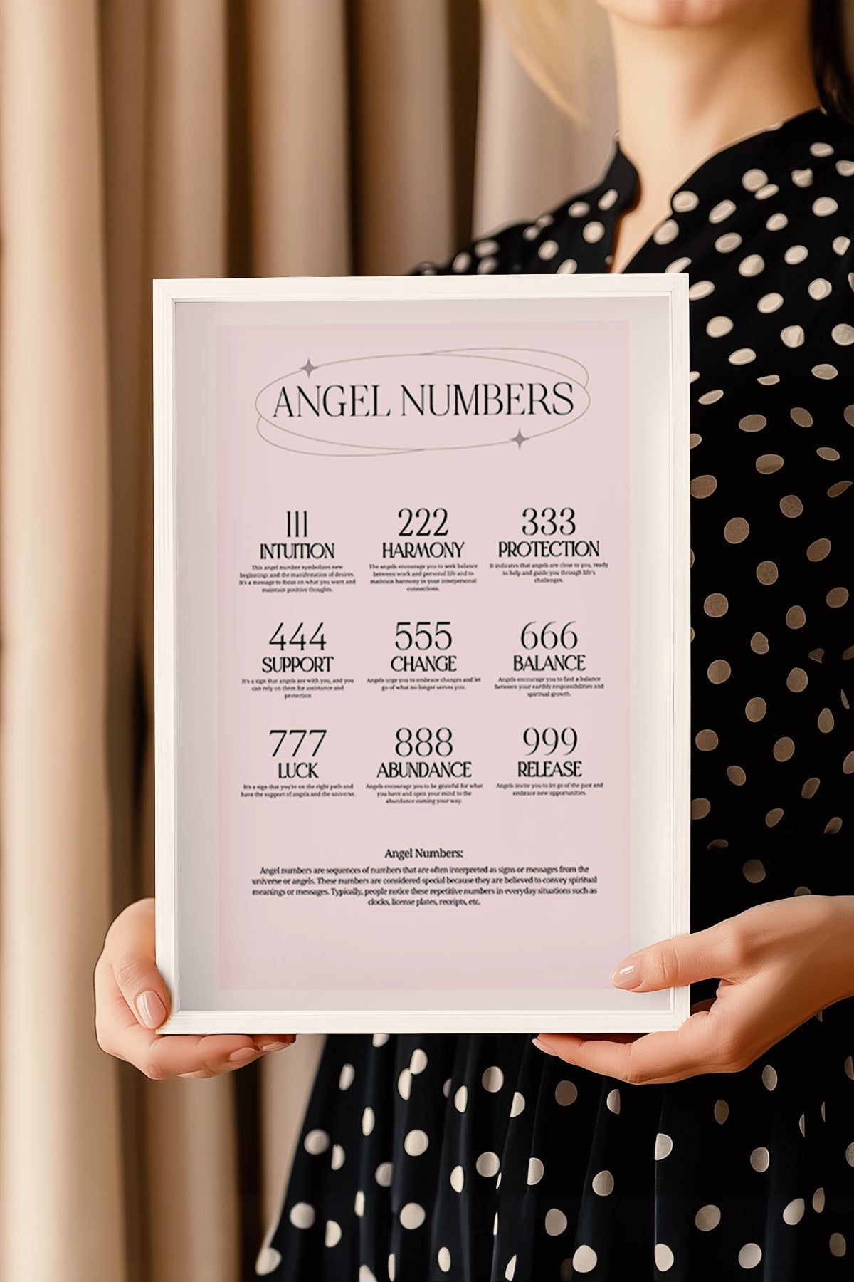 Aura Serisi Beyaz Çerçeveli Poster, Tablo No:66
