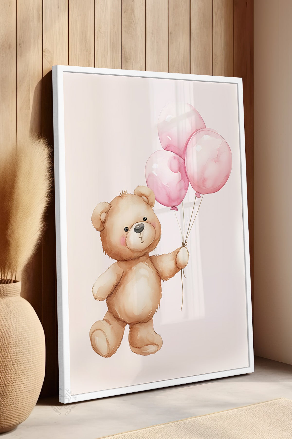 Çocuk Odası, Bebek Odası Beyaz Çerçeveli Poster, Tablo No:53