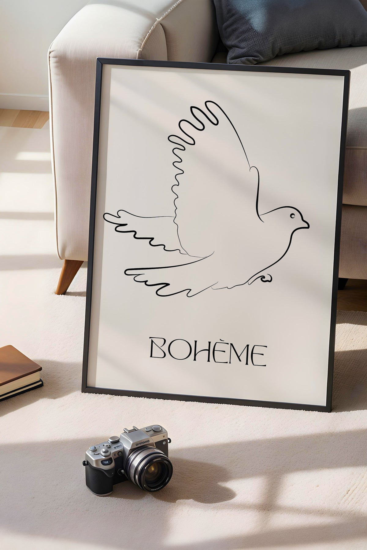 Bohemian Serisi Siyah Çerçeveli Poster, Tablo No:78