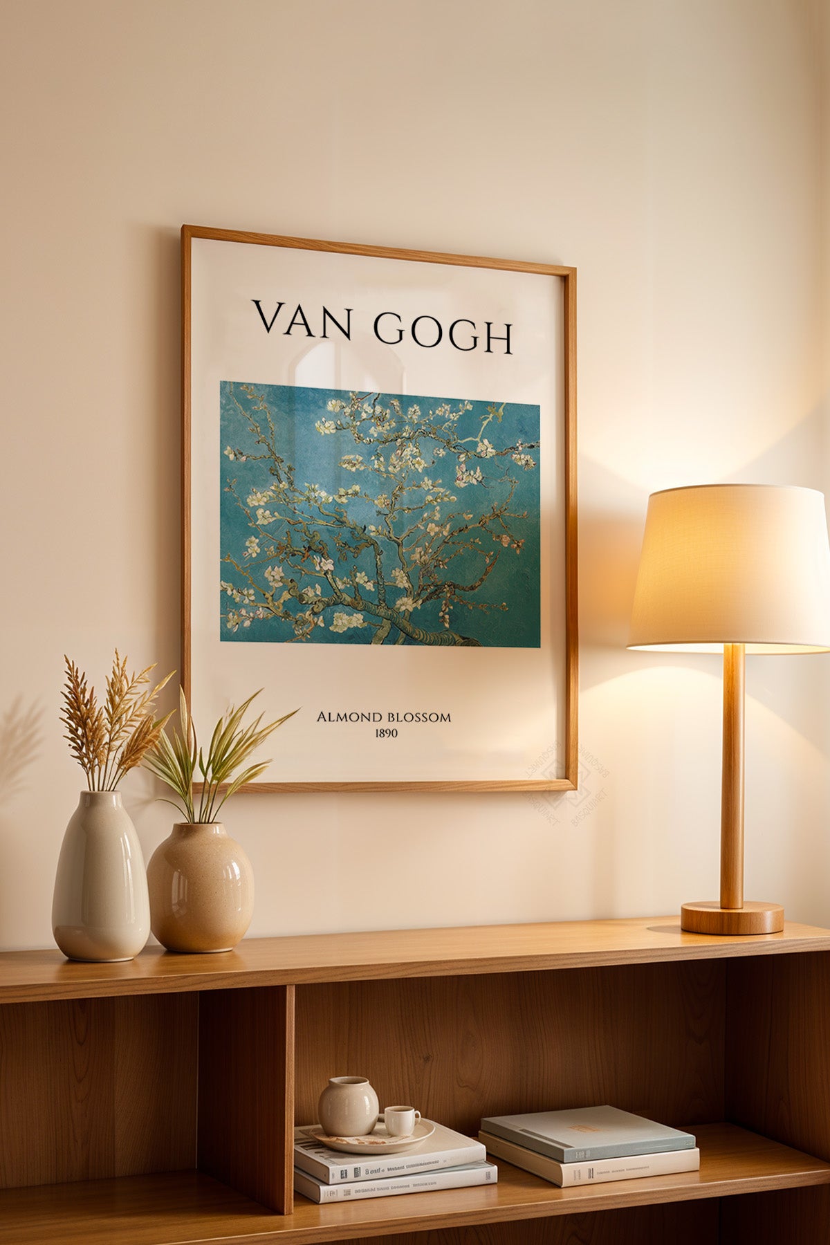 Vincent Van Gogh Serisi Ahşap Çerçeveli Poster, Tablo Duvar Dekoru No:20