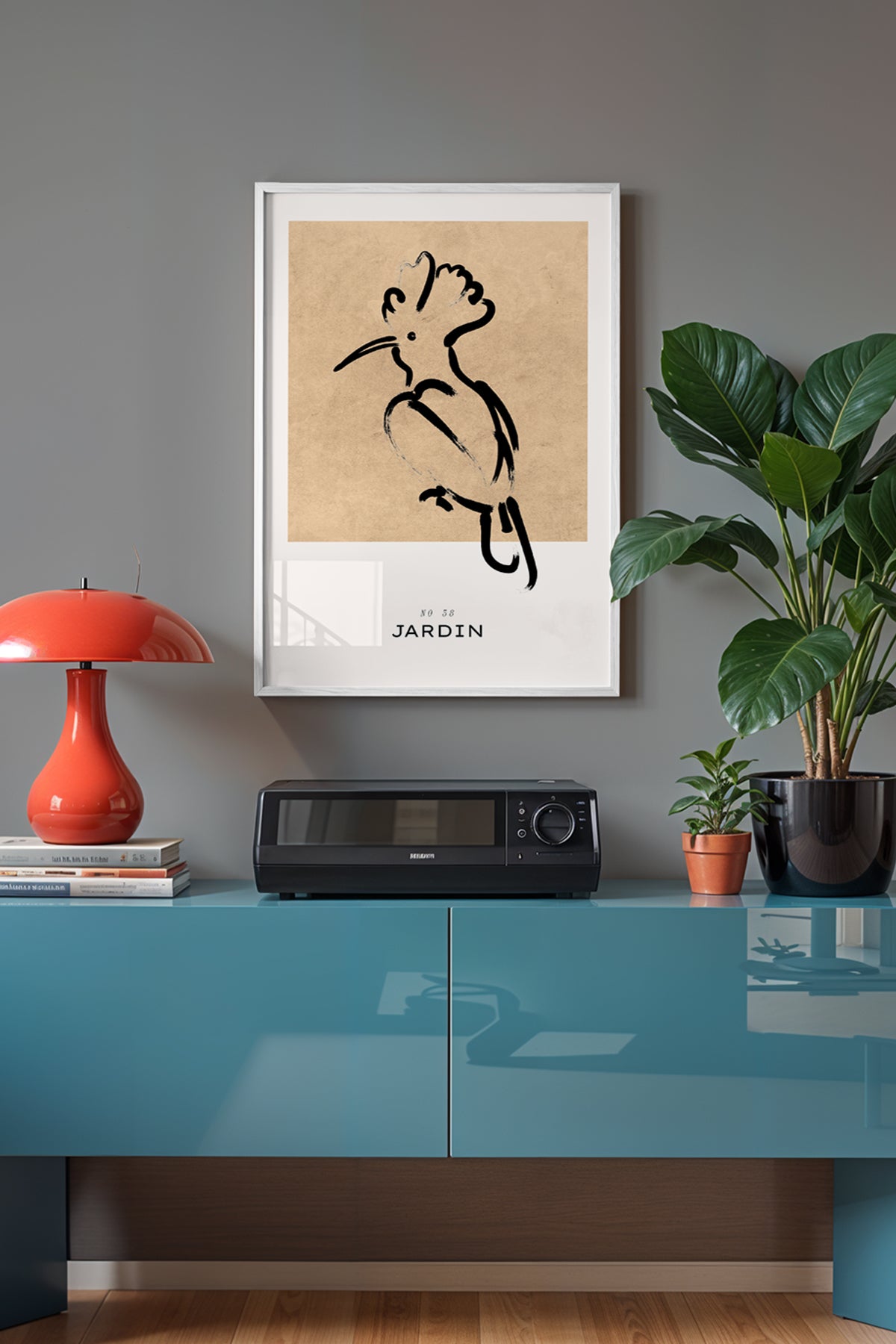 Bohemian Serisi Beyaz Çerçeveli Poster, Tablo No:80