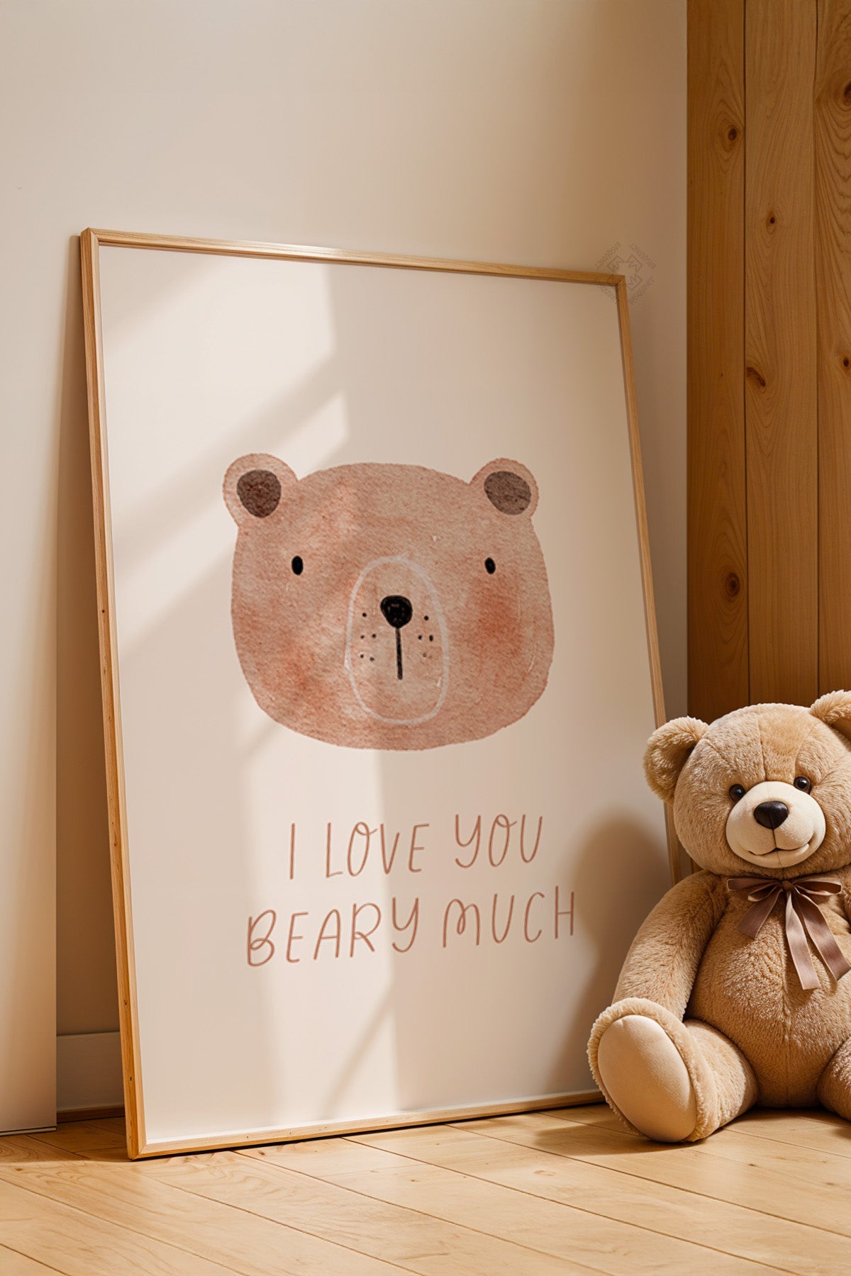 Çocuk Odası, Bebek Odası Ahşap Çerçeveli Poster, Tablo No:32