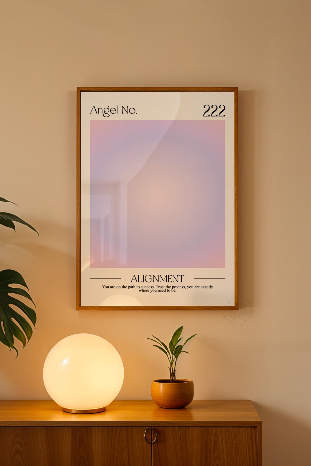 Aura Serisi Ahşap Çerçeveli Poster, Tablo No:6