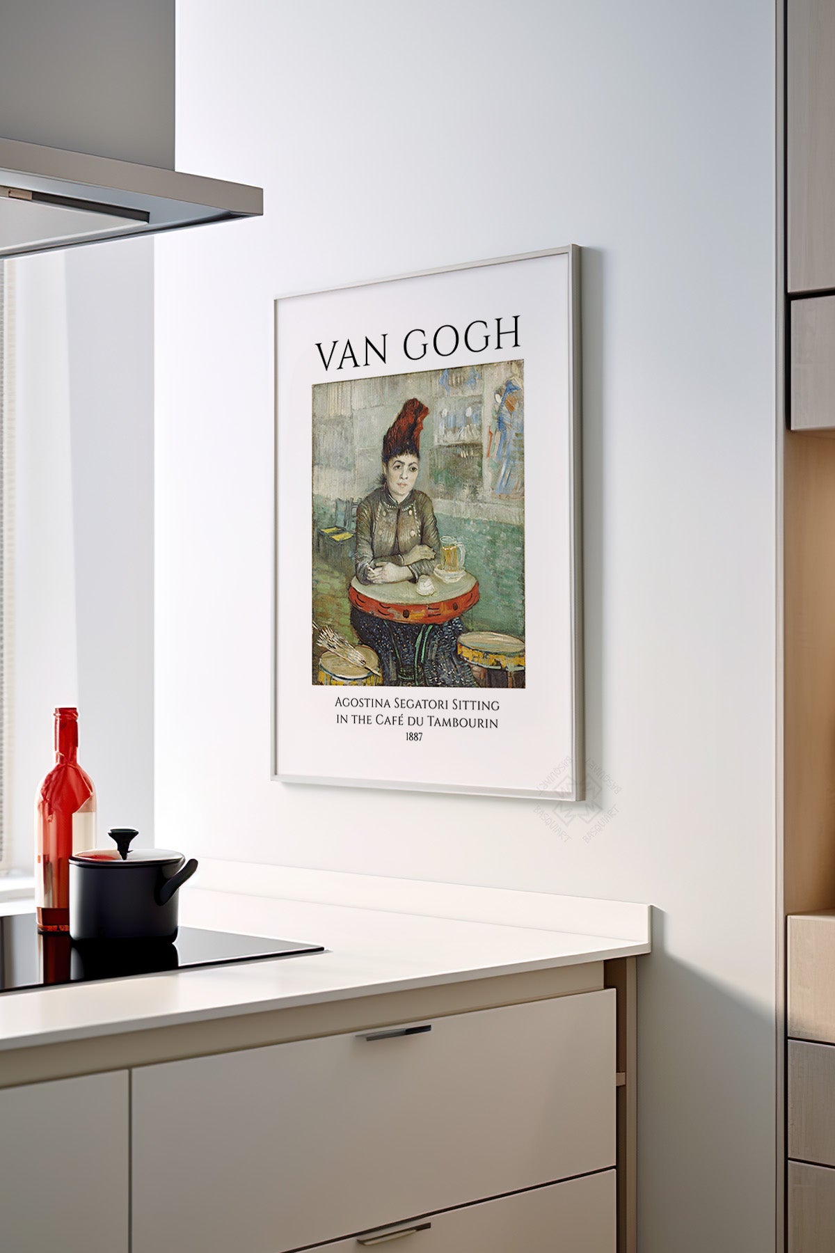 Vincent Van Gogh Serisi Beyaz Çerçeveli Poster, Tablo Duvar Dekoru No:23