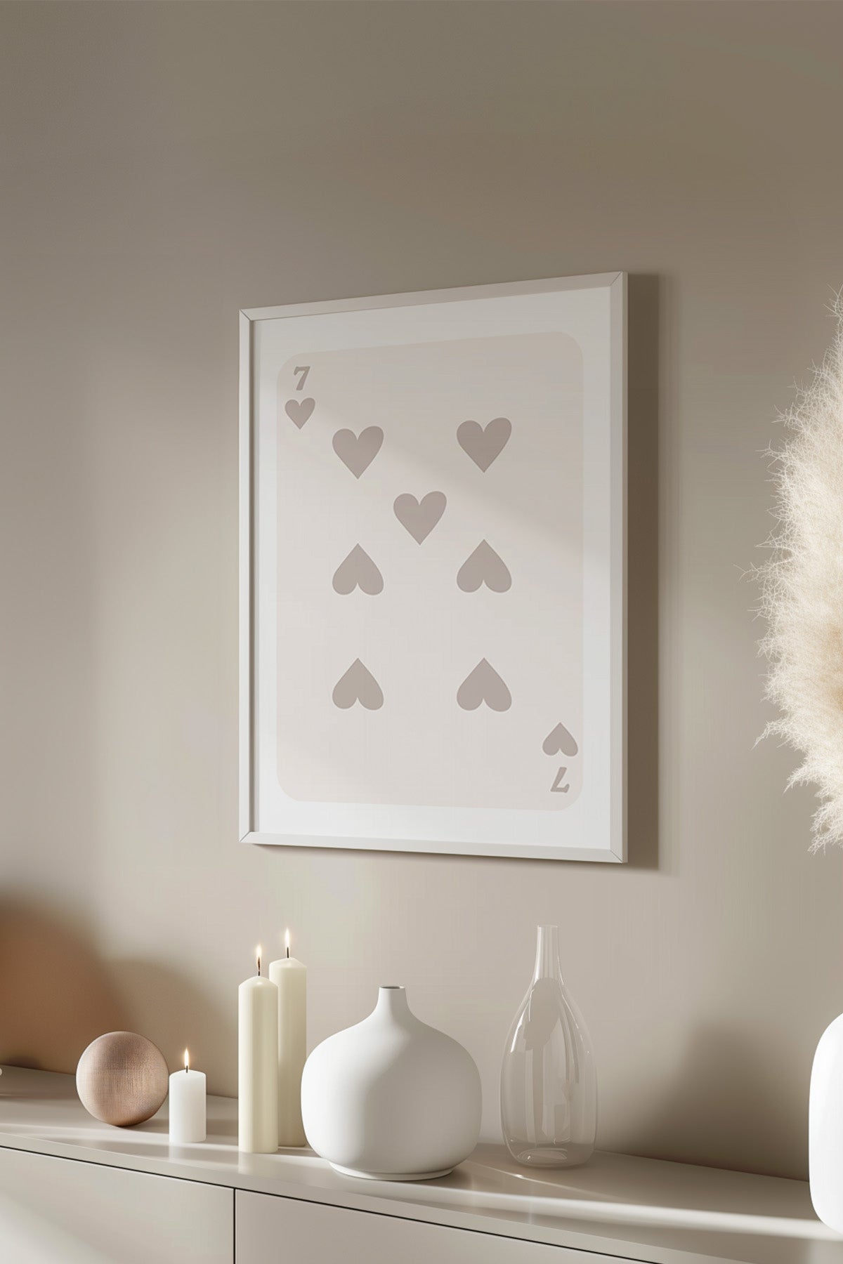 Lucky You Serisi Beyaz Çerçeveli Poster, Tablo Duvar Dekoru No:21