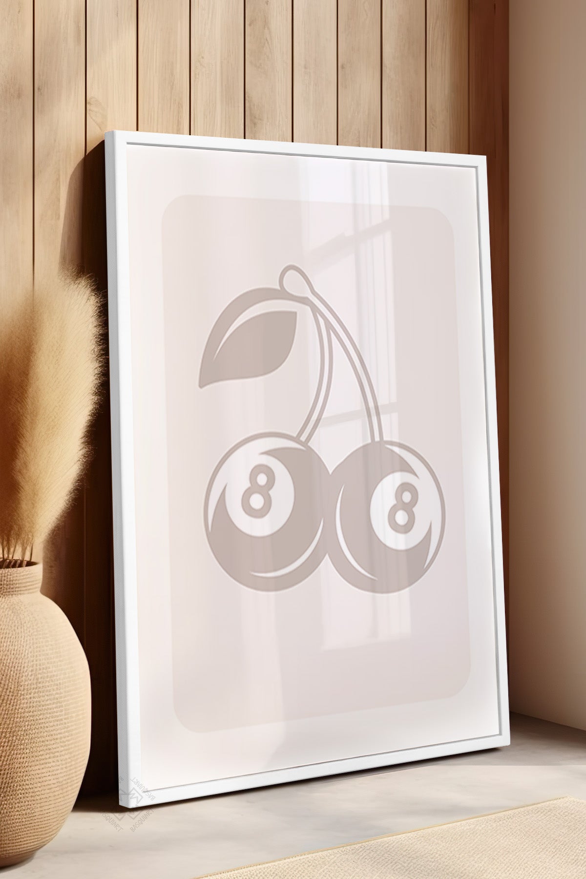 Lucky You Serisi Beyaz Çerçeveli Poster, Tablo Duvar Dekoru No:14