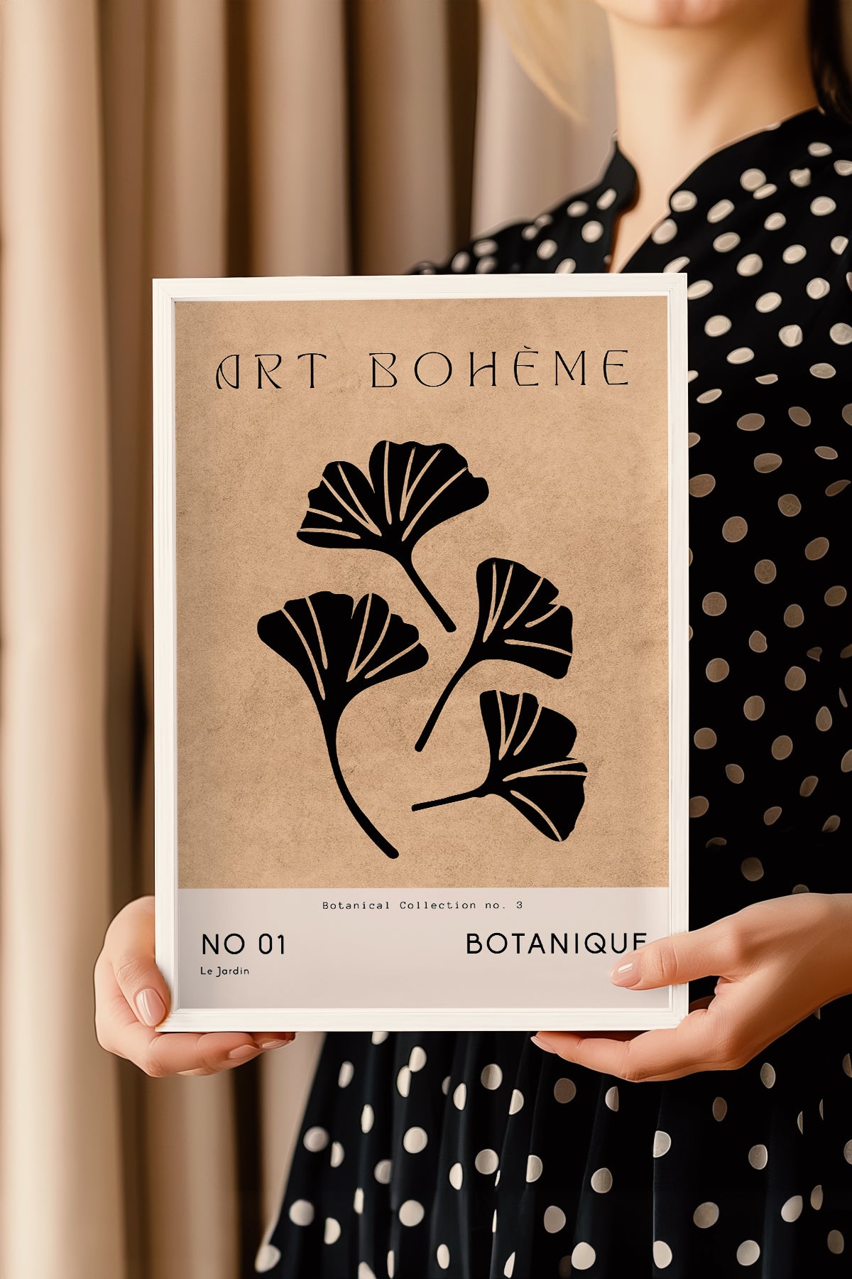Bohemian Serisi Beyaz Çerçeveli Poster, Tablo No:117