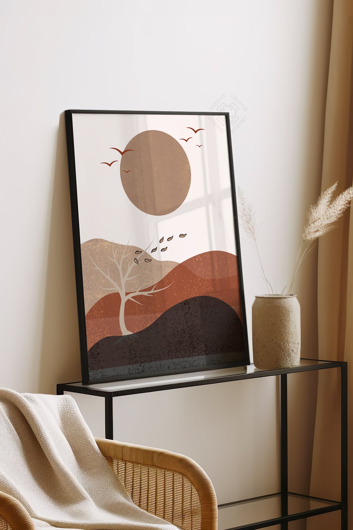 Bohemian Serisi Siyah Çerçeveli Poster, Tablo No:18