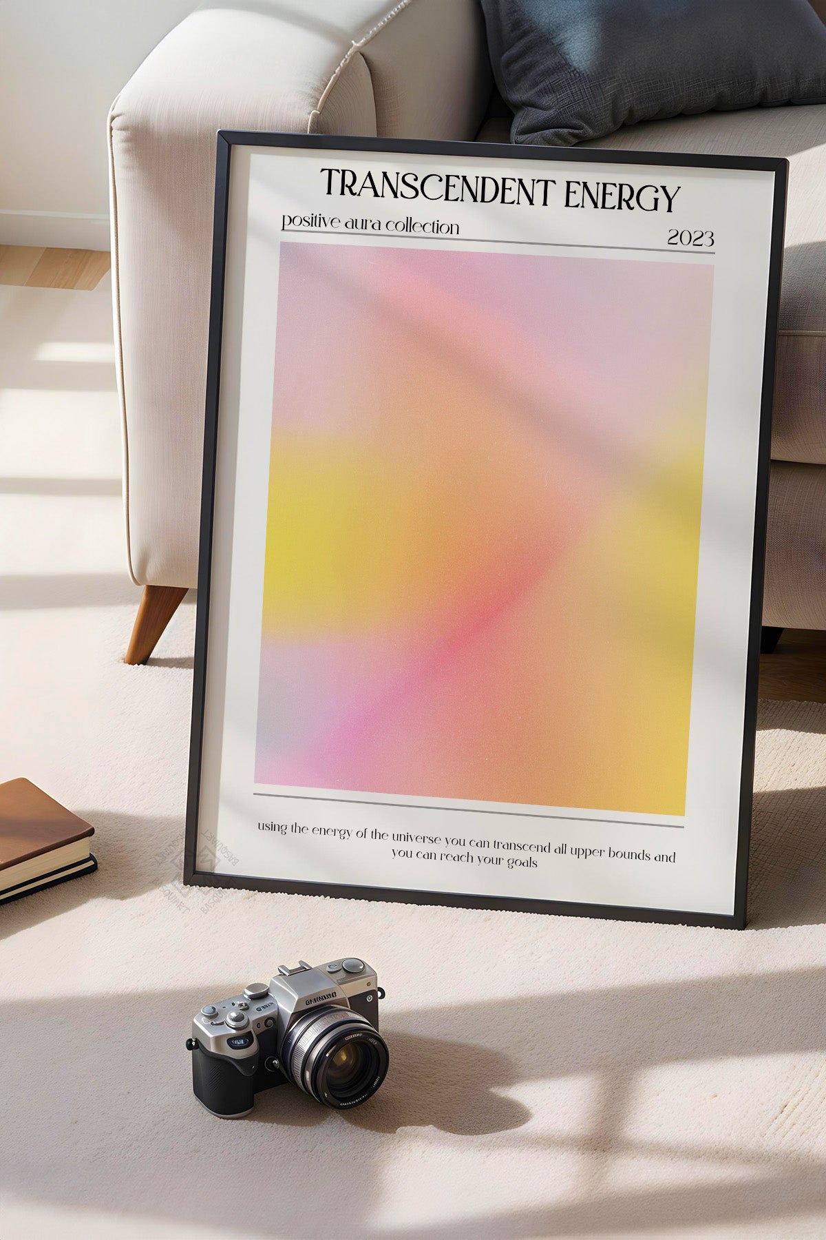 Aura Serisi Siyah Çerçeveli Poster, Tablo No:56