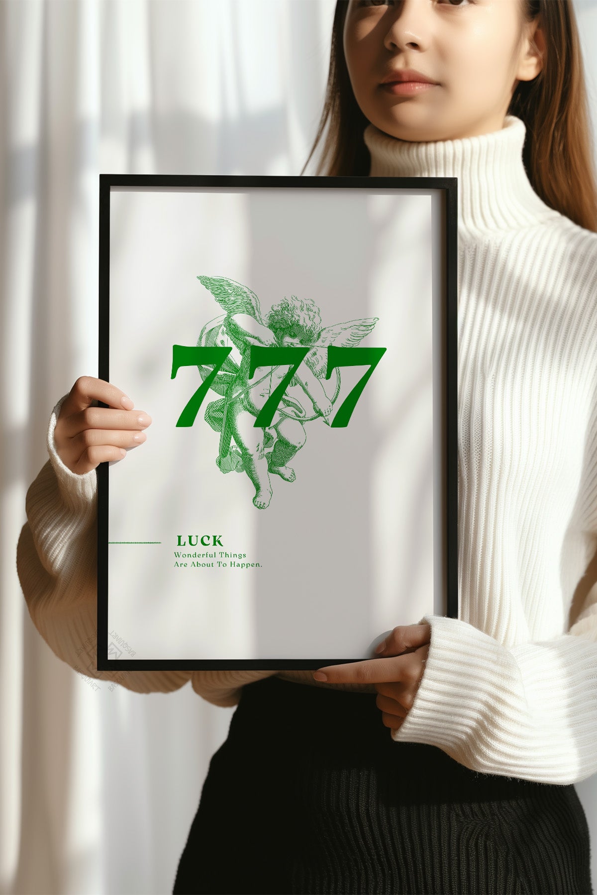Lucky You Serisi Siyah Çerçeveli Poster, Tablo Duvar Dekoru No:131