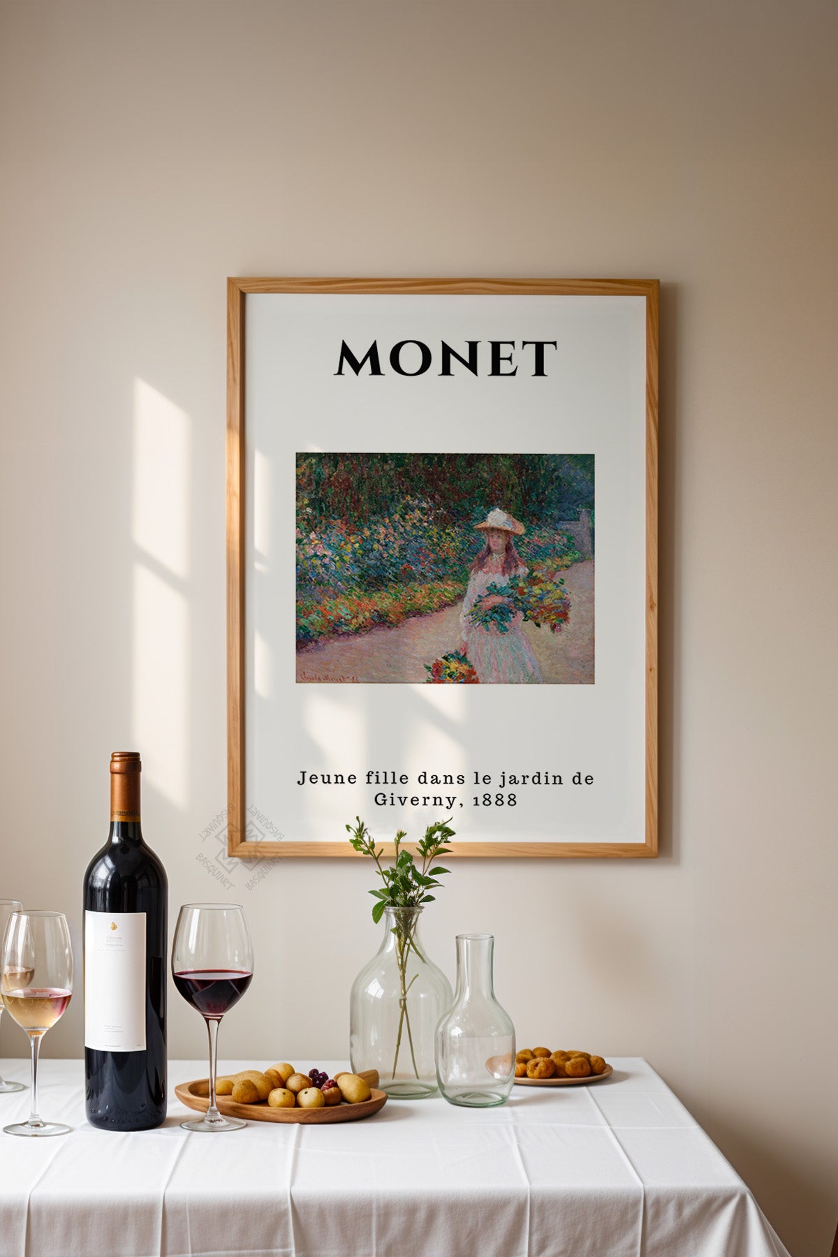 Claude Monet Serisi Ahşap Çerçeveli Poster, Tablo Duvar Dekoru No:2