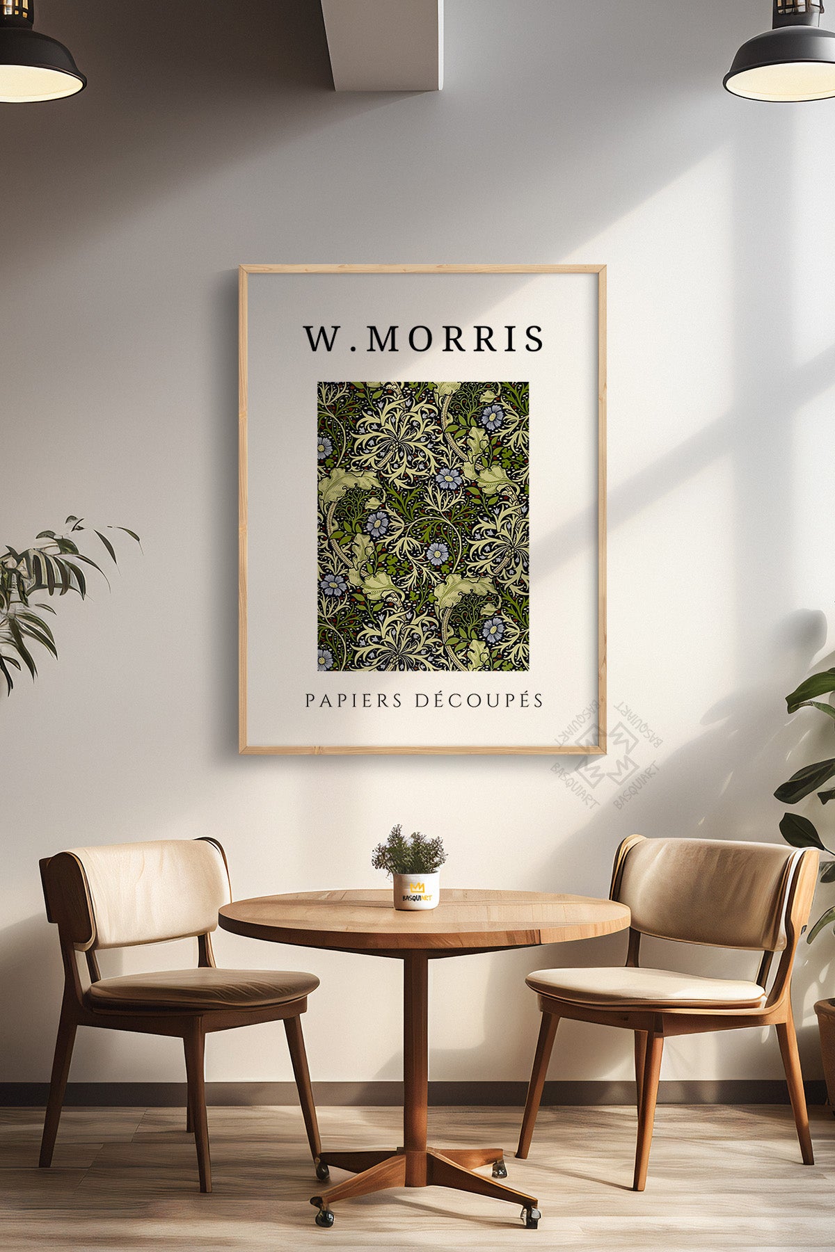 William Morris Serisi Ahşap Çerçeveli Poster, Tablo Duvar Dekoru No:17