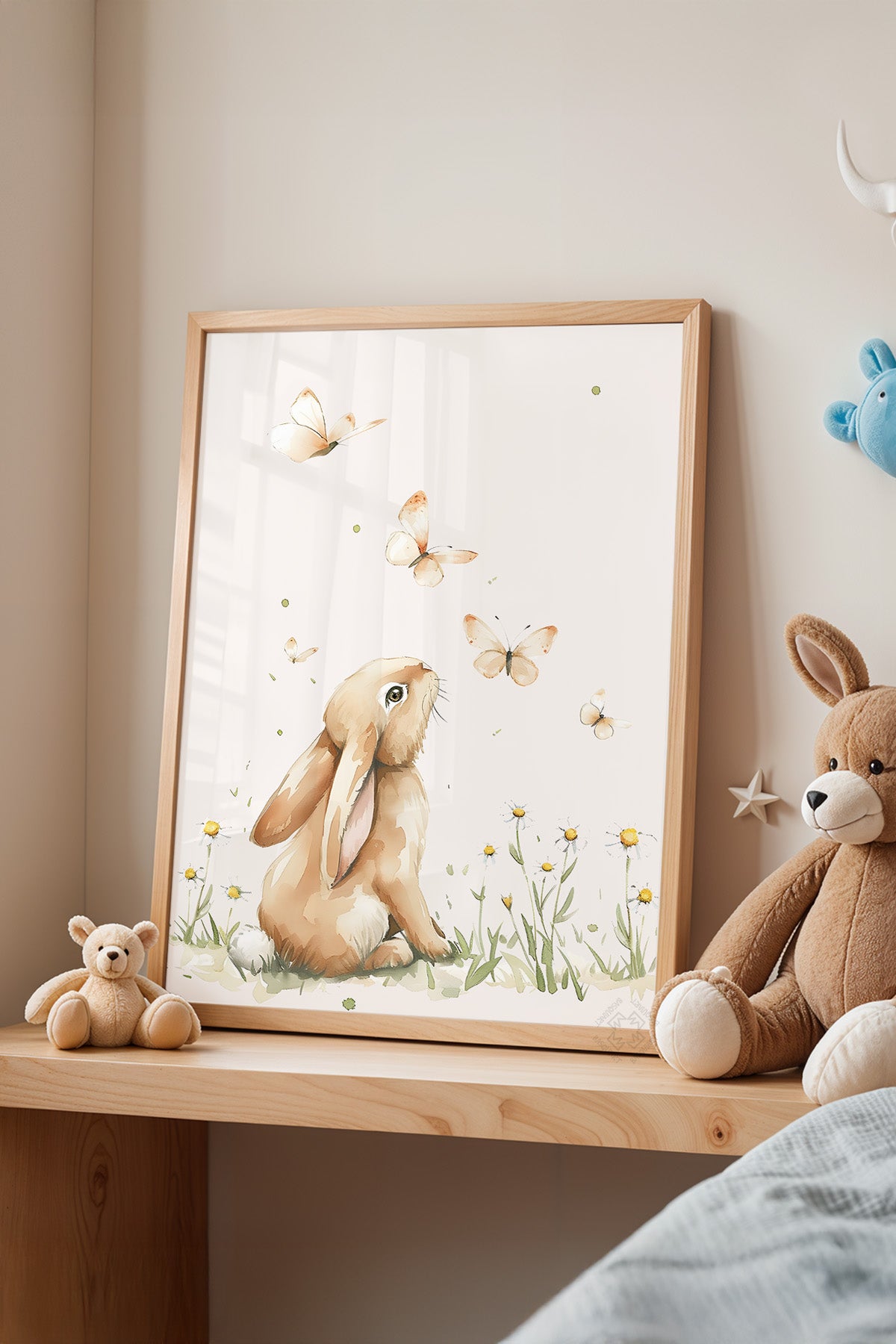 Çocuk Odası, Bebek Odası Ahşap Çerçeveli Poster, Tablo No:86