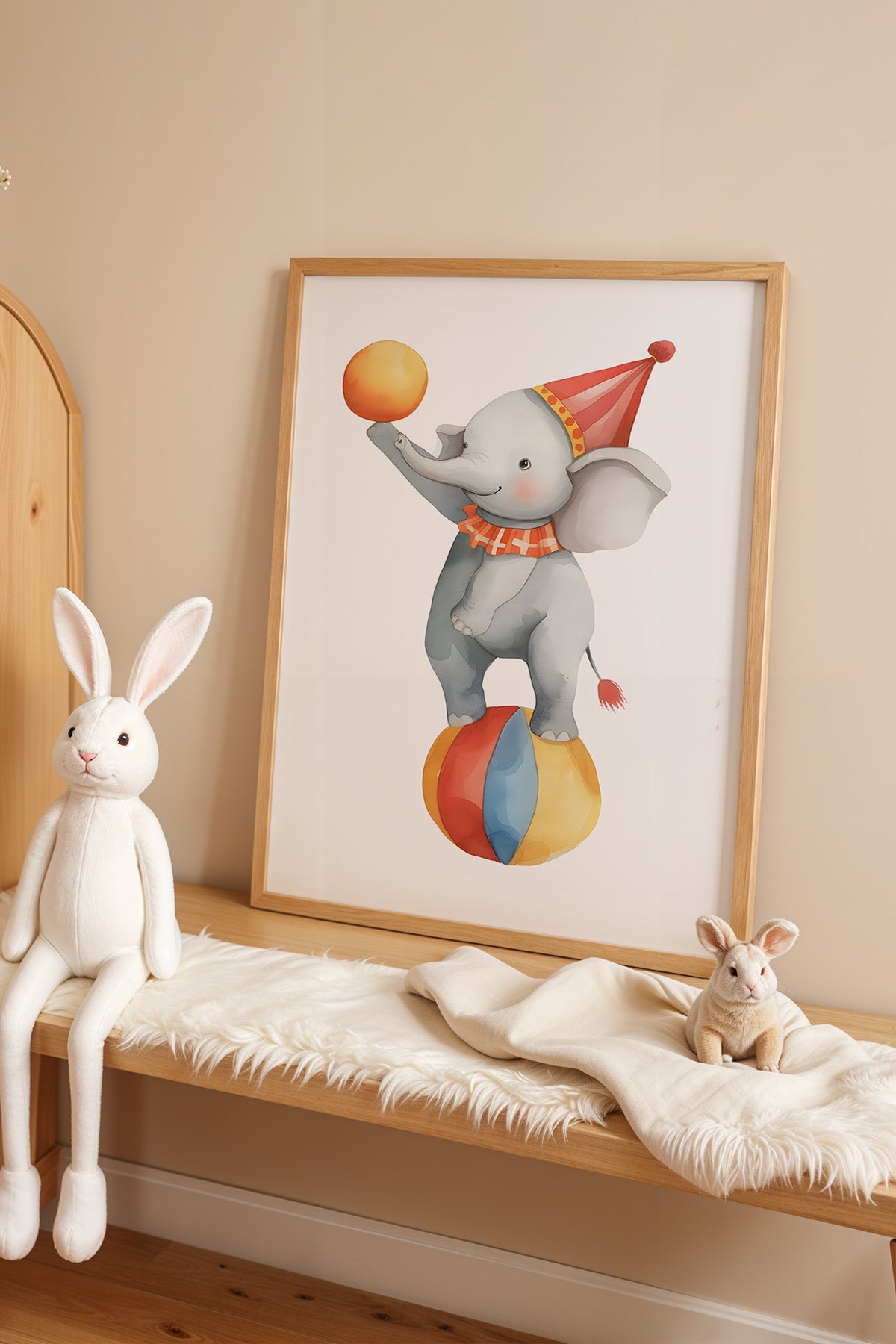 Çocuk Odası, Bebek Odası Ahşap Çerçeveli Poster, Tablo No:87
