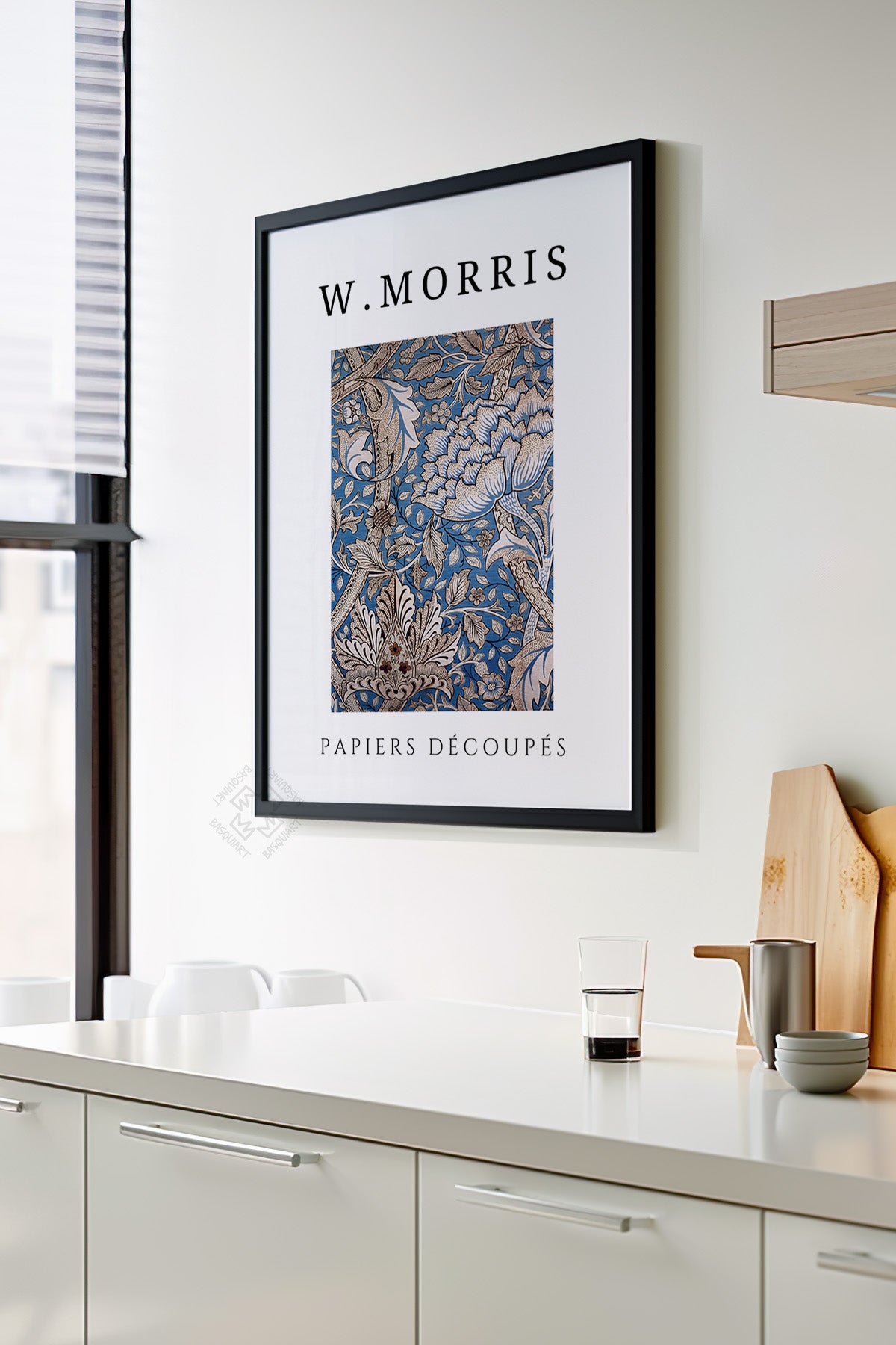 William Morris Serisi Siyah Çerçeveli Poster, Tablo Duvar Dekoru No:12