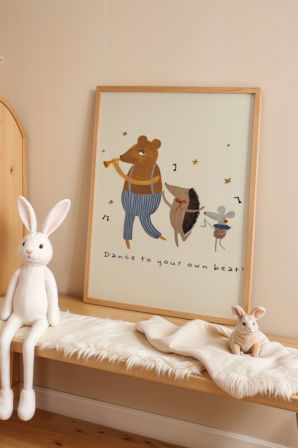 Çocuk Odası, Bebek Odası Ahşap Çerçeveli Poster, Tablo No:39