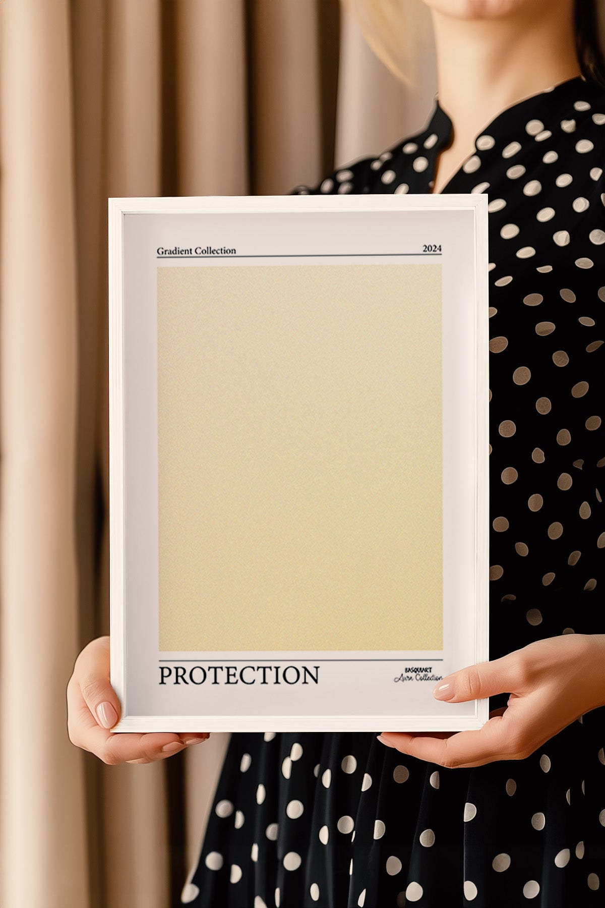 Aura Serisi Beyaz Çerçeveli Poster, Tablo No:49