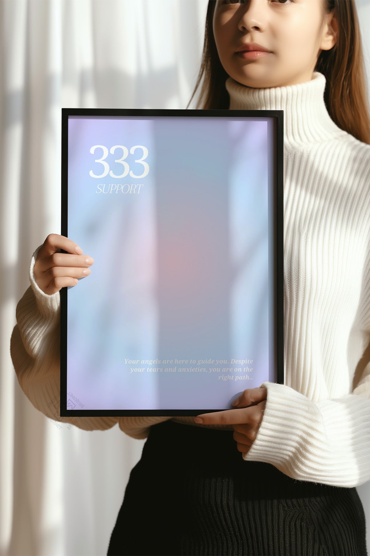 Aura Serisi Siyah Çerçeveli Poster, Tablo No:165