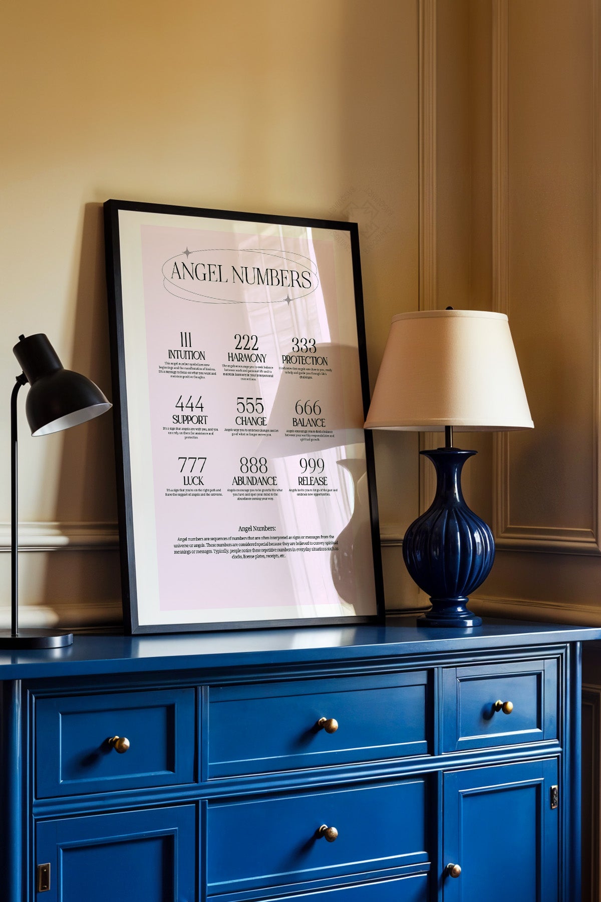 Aura Serisi Siyah Çerçeveli Poster, Tablo No:66