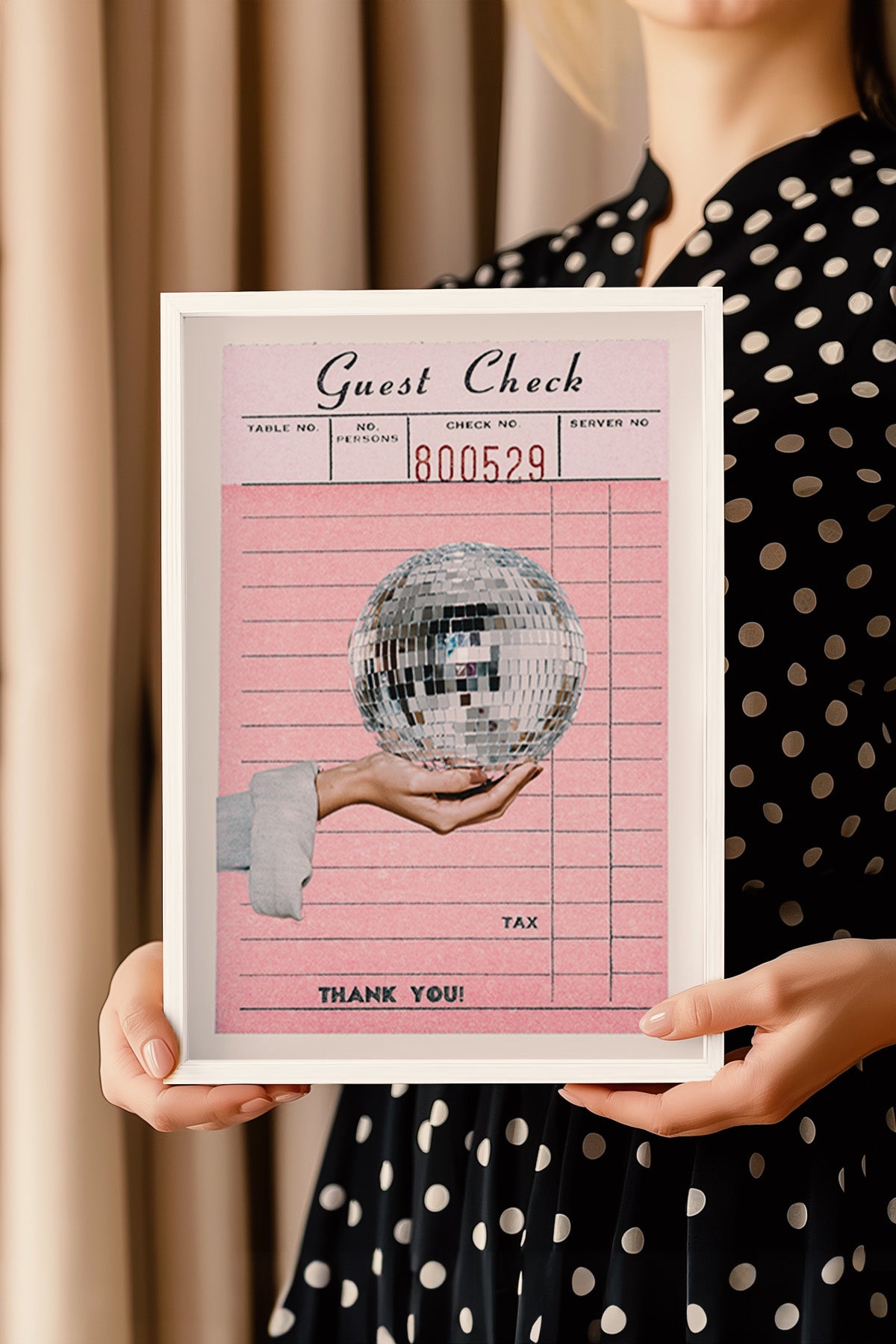 Lucky You Serisi Beyaz Çerçeveli Poster, Tablo Duvar Dekoru No:91