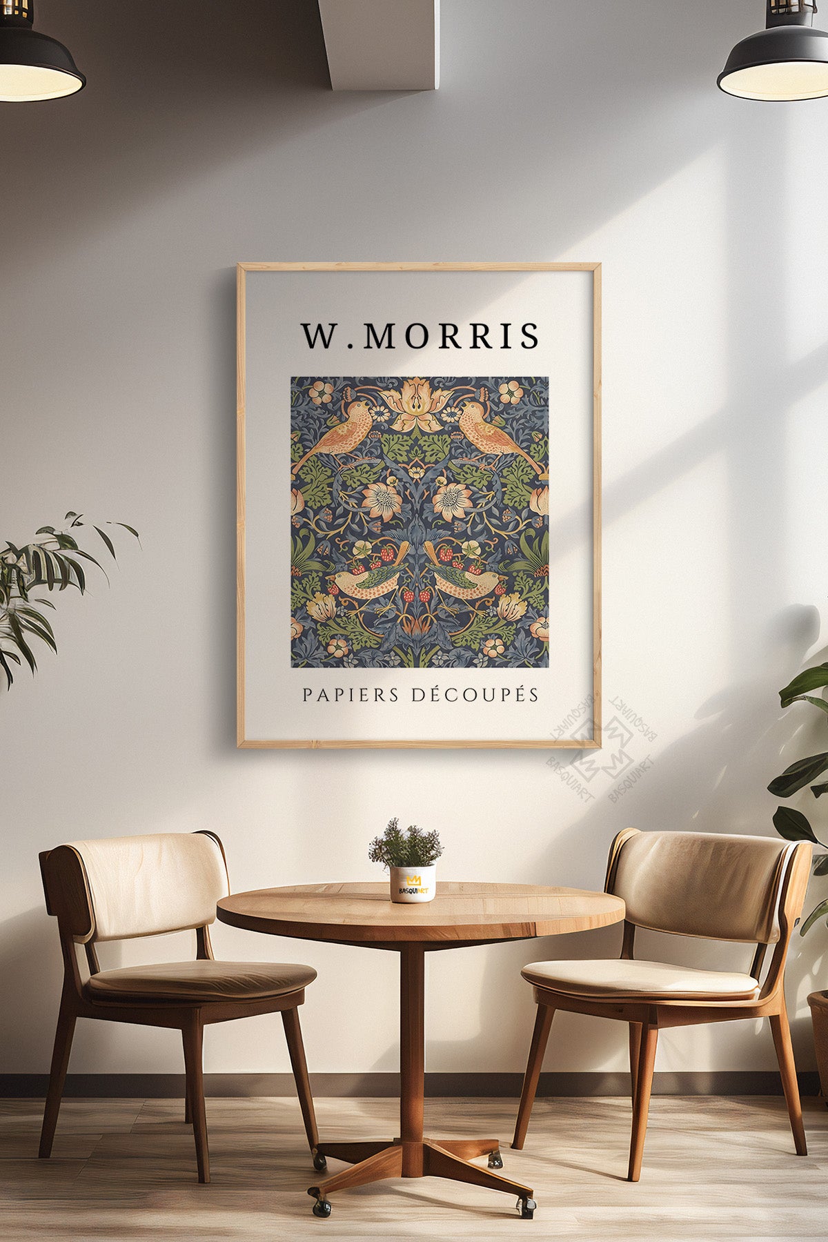 William Morris Serisi Ahşap Çerçeveli Poster, Tablo Duvar Dekoru No:2