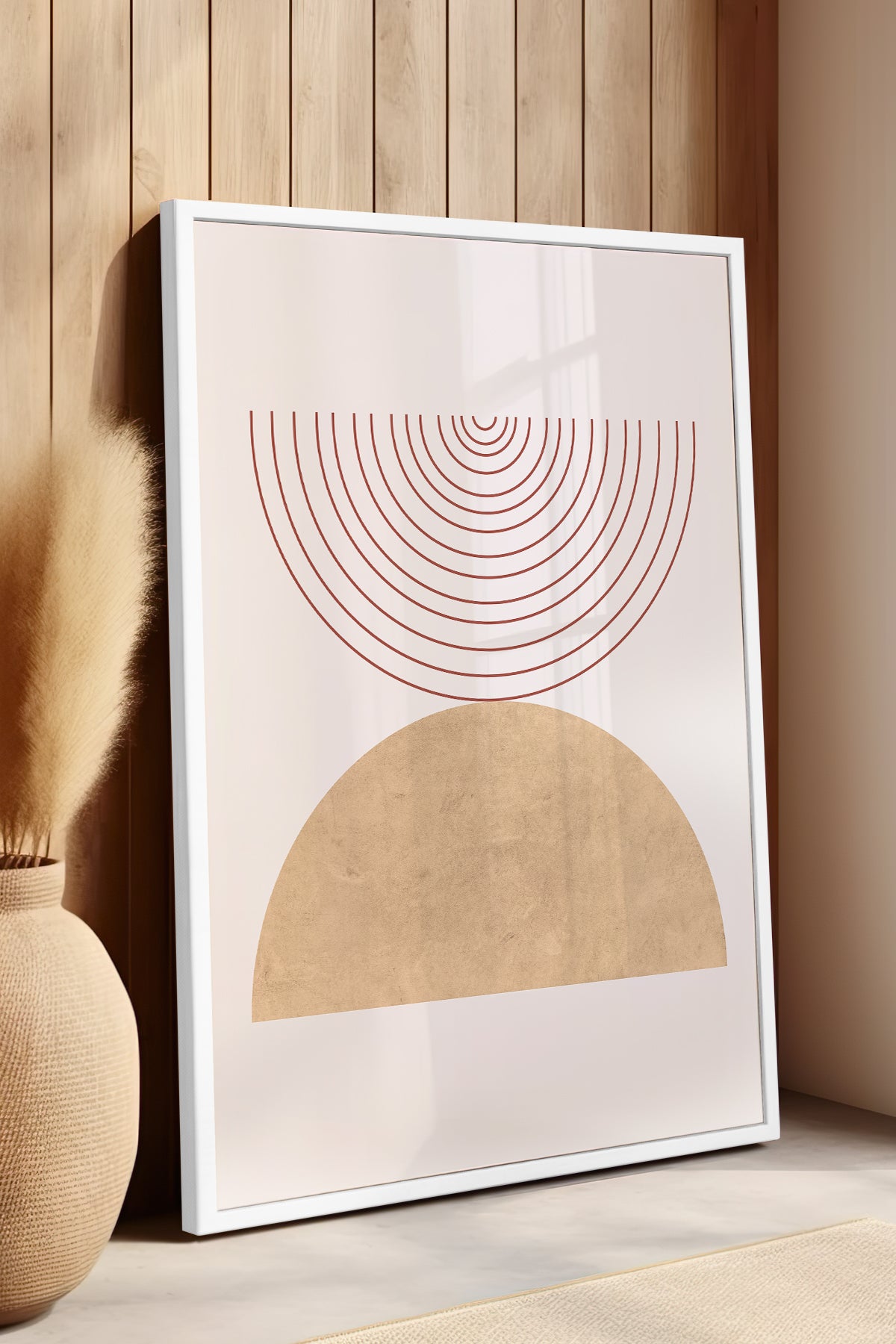 Bohemian Serisi Beyaz Çerçeveli Poster, Tablo No:7