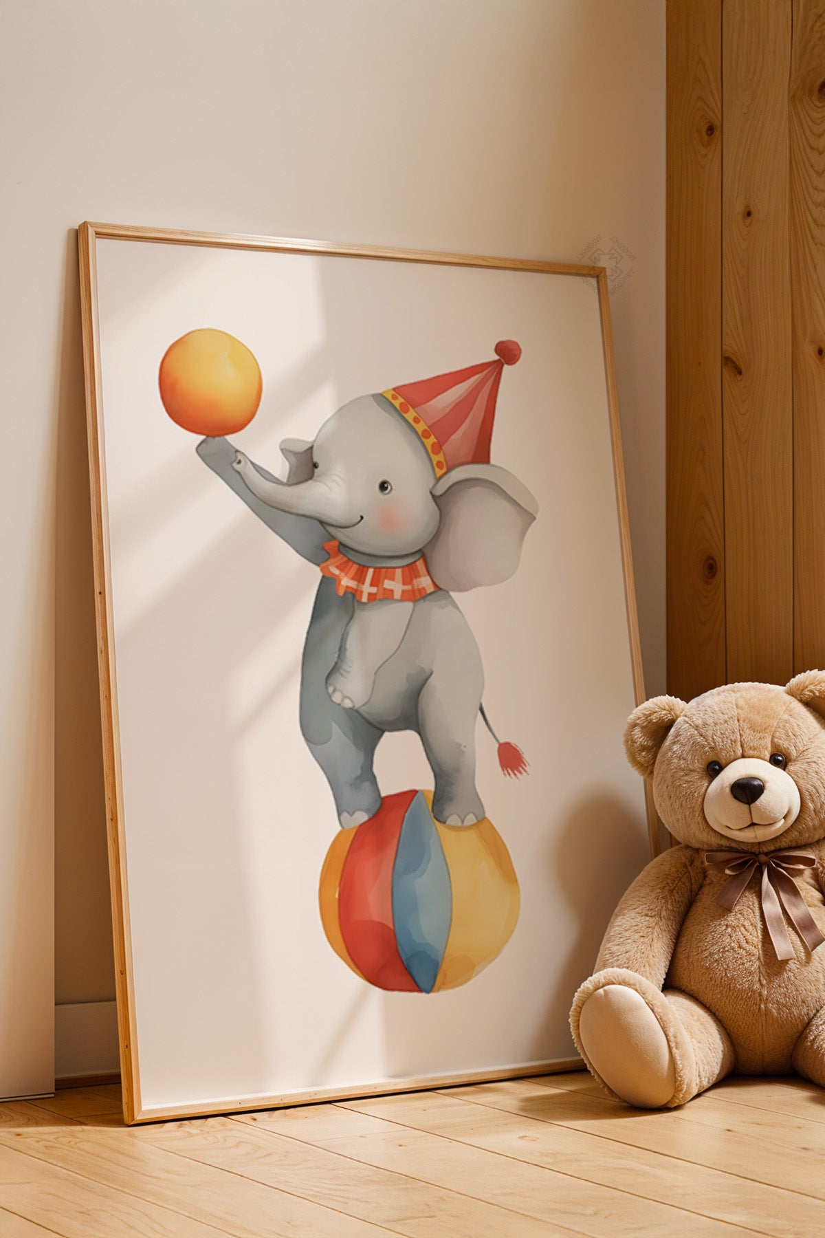 Çocuk Odası, Bebek Odası Ahşap Çerçeveli Poster, Tablo No:87