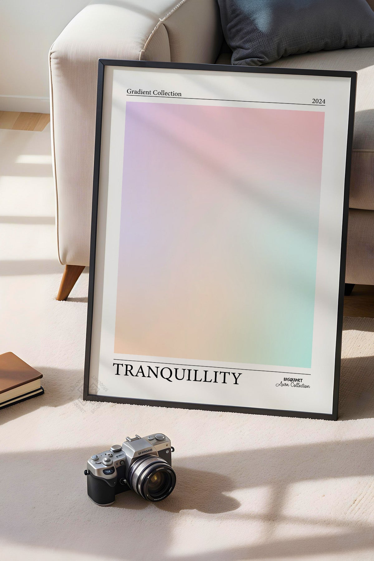 Aura Serisi Siyah Çerçeveli Poster, Tablo No:42