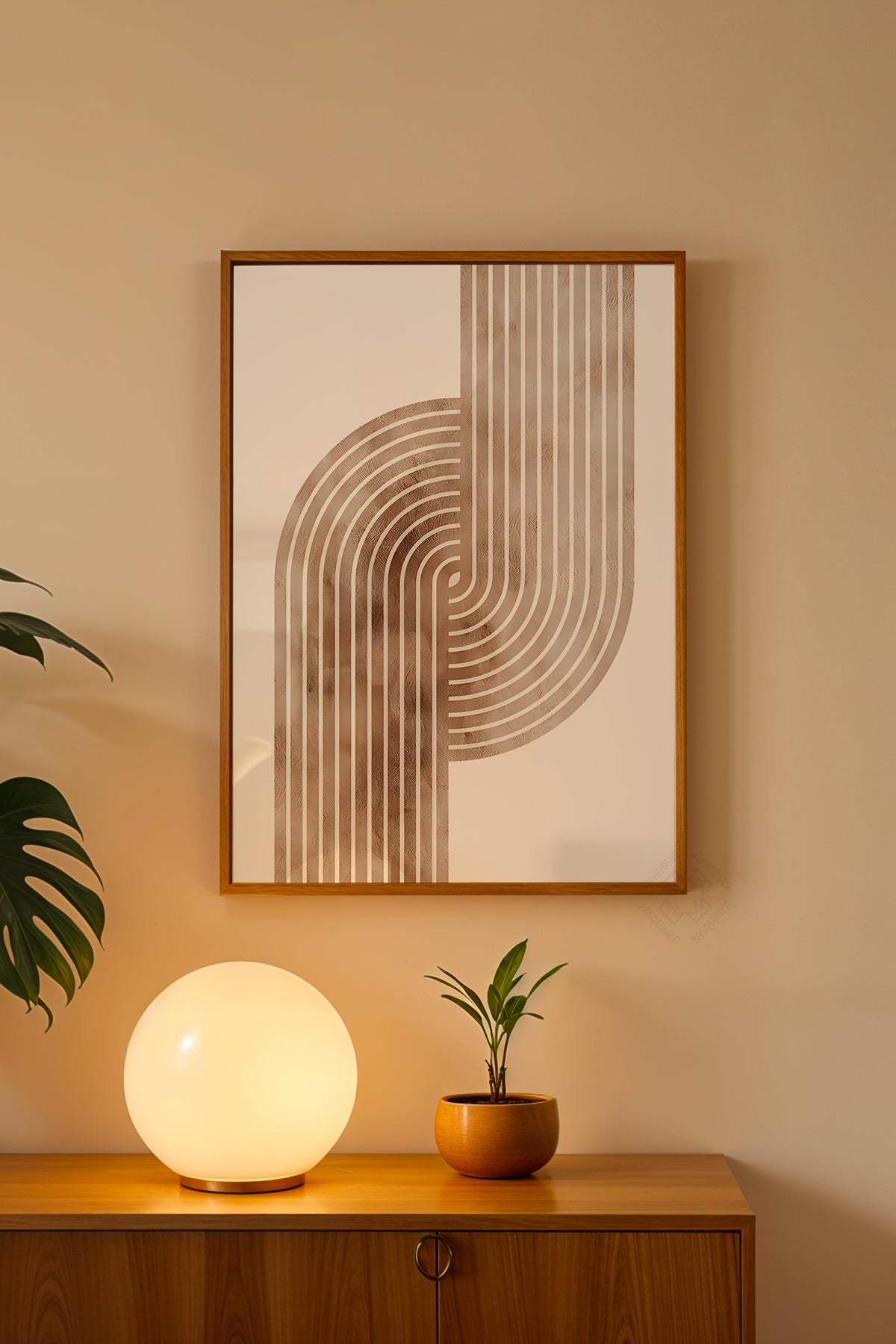 Bohemian Serisi Ahşap Çerçeveli Poster, Tablo No:37