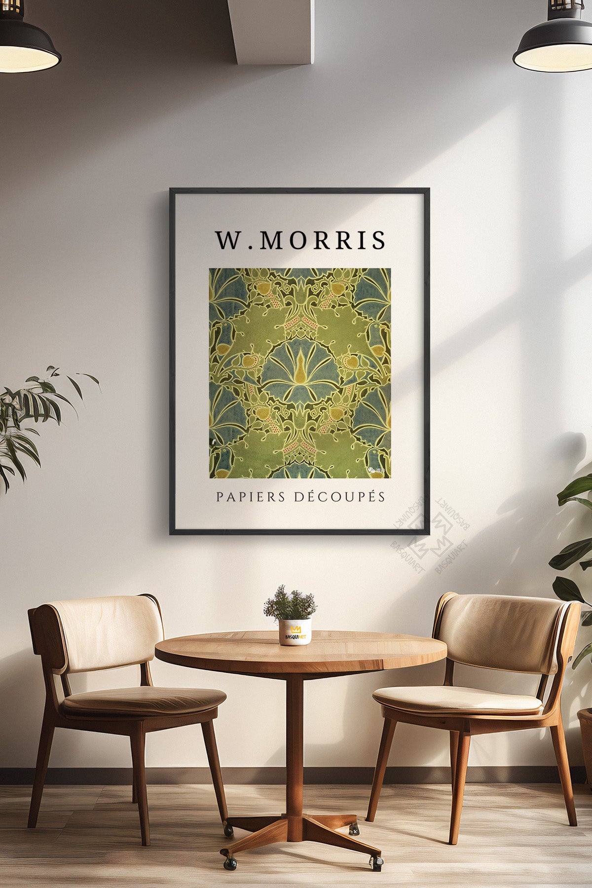 William Morris Serisi Siyah Çerçeveli Poster, Tablo Duvar Dekoru No:3