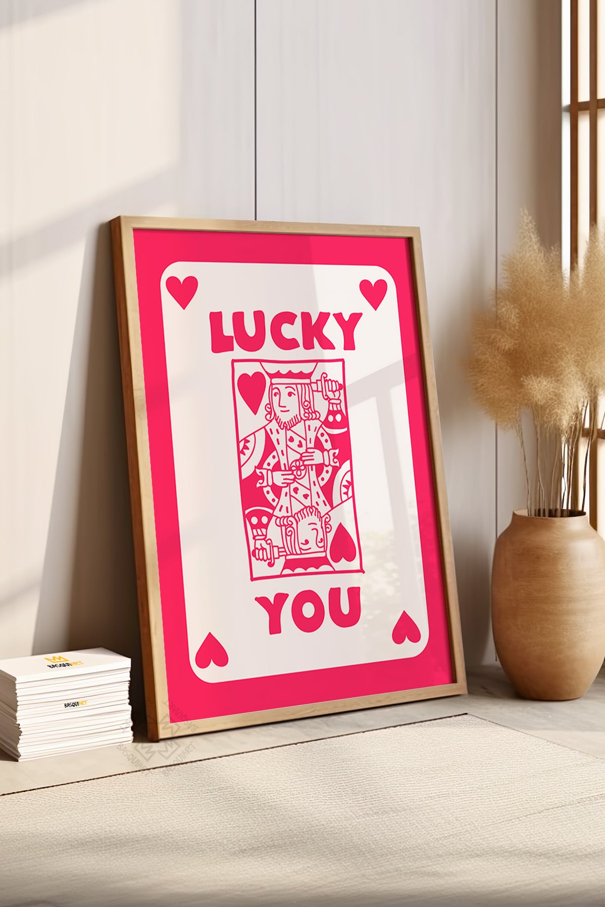 Lucky You Serisi Ahşap Çerçeveli Poster, Tablo Duvar Dekoru No:84