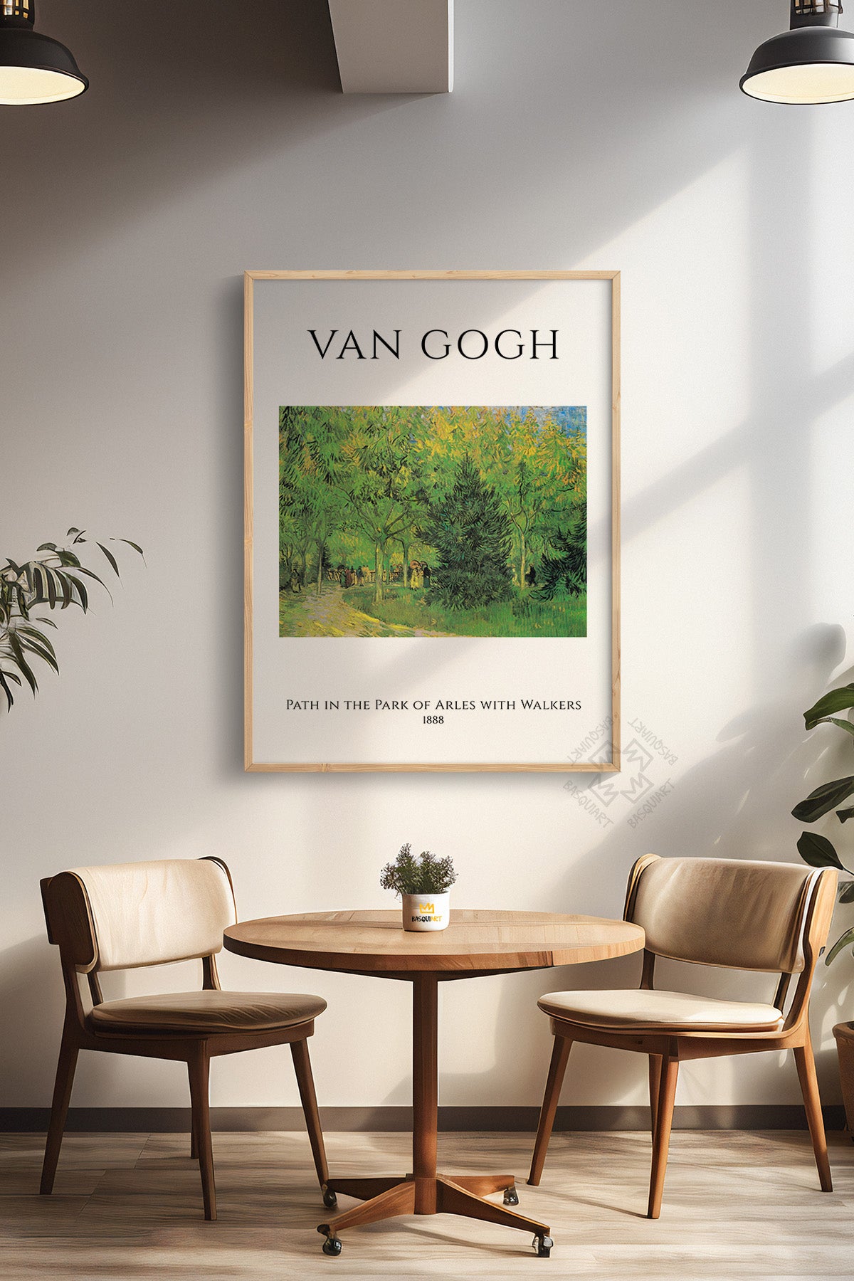 Vincent Van Gogh Serisi Ahşap Çerçeveli Poster, Tablo Duvar Dekoru No:8
