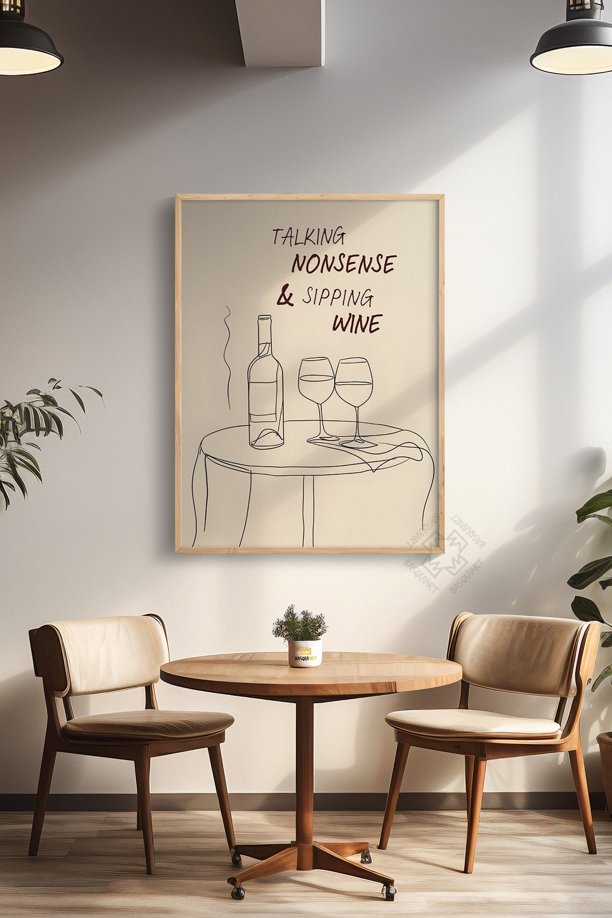Kokteyl Serisi Ahşap Çerçeveli Poster, Tablo, Cafe, Restoran, Mutfak Duvar Dekoru No:60
