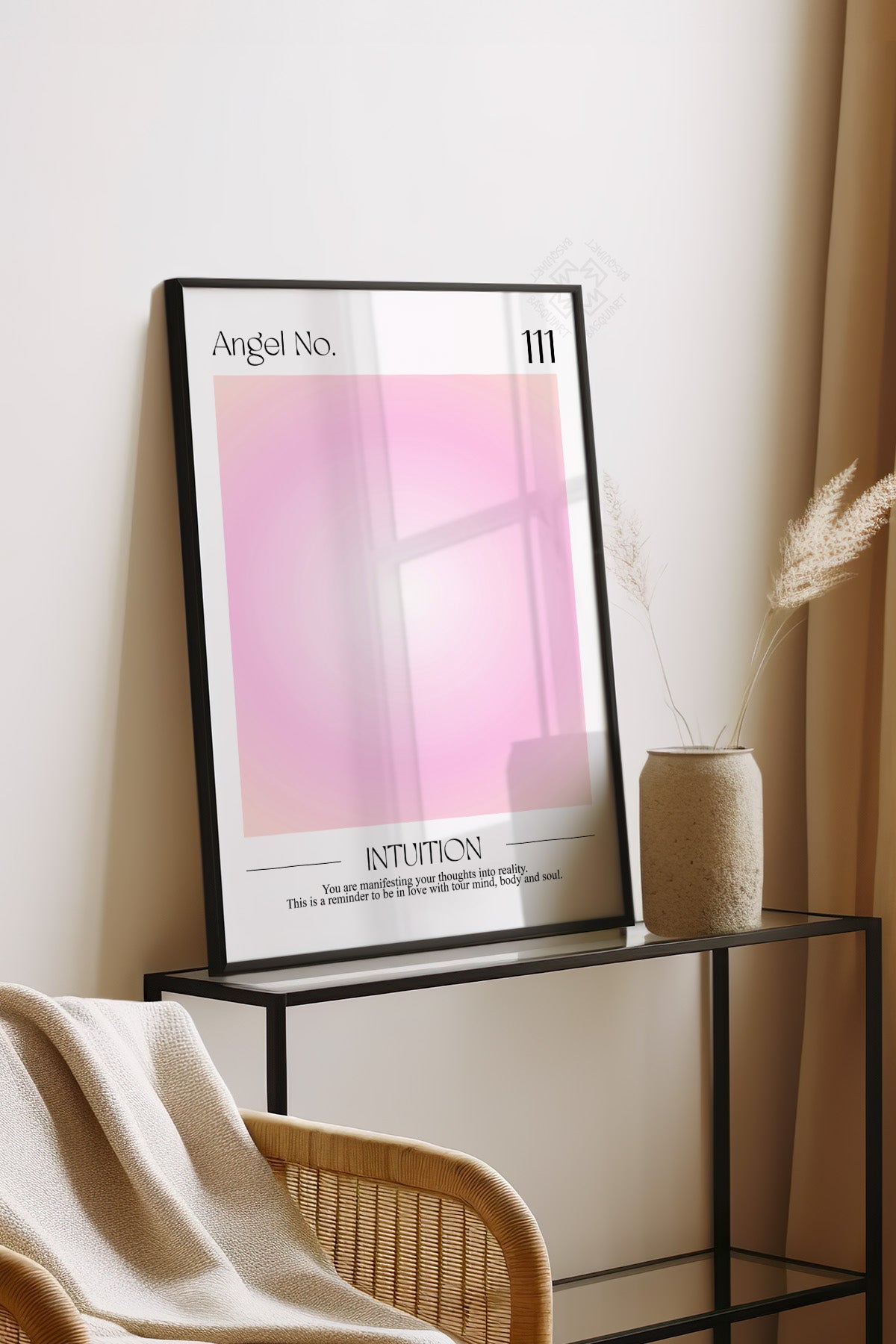 Aura Serisi Siyah Çerçeveli Poster, Tablo No:5
