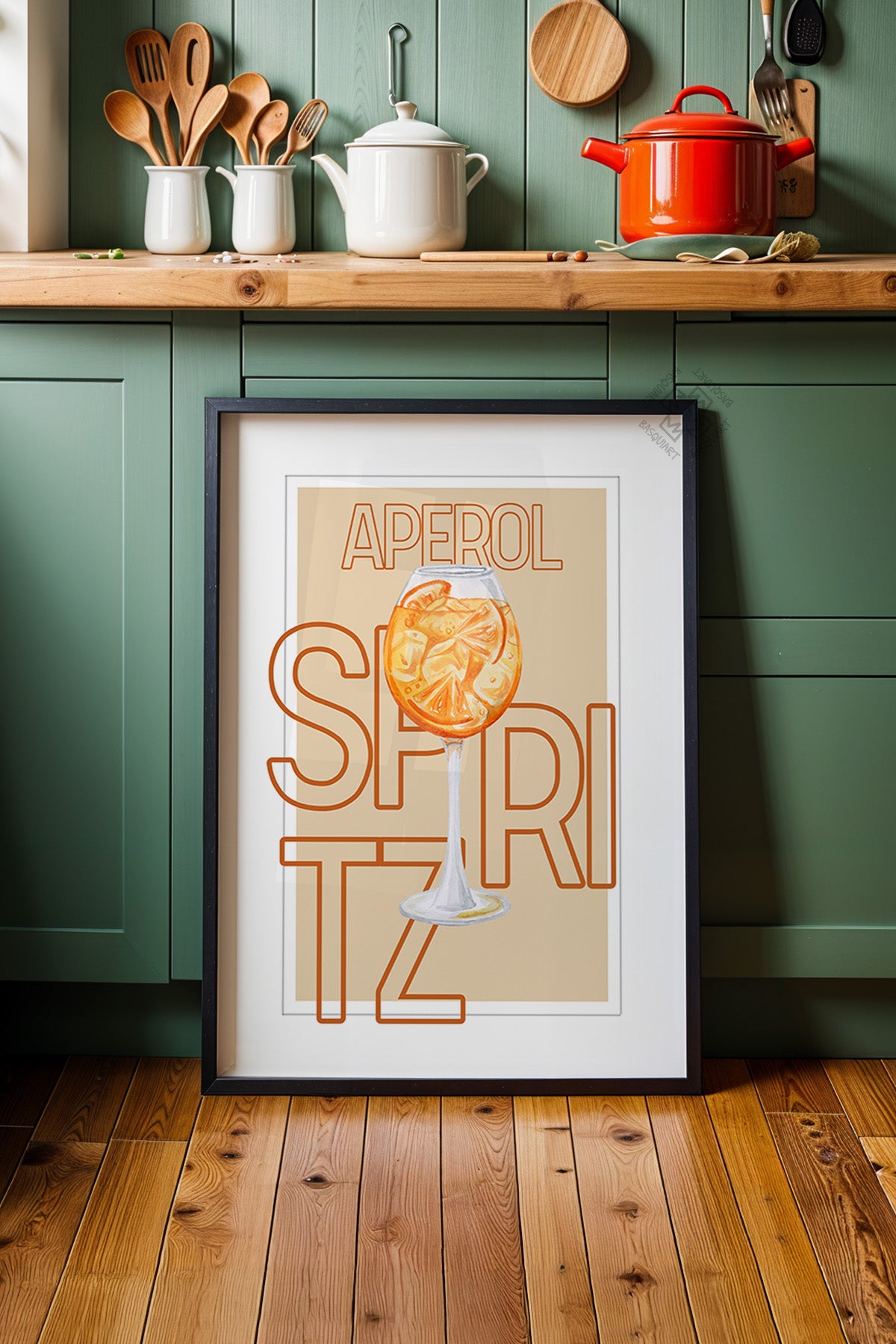 Kokteyl Serisi Siyah Çerçeveli Poster, Tablo, Cafe, Restoran, Mutfak Duvar Dekoru No:43