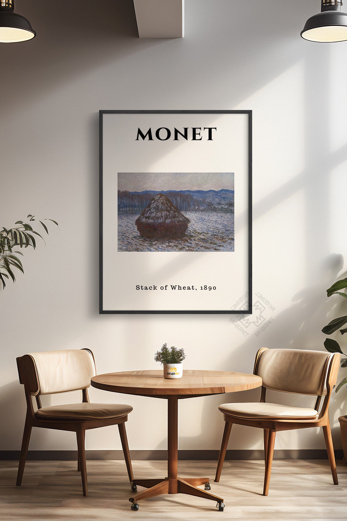 Claude Monet Serisi Siyah Çerçeveli Poster, Tablo Duvar Dekoru No:22