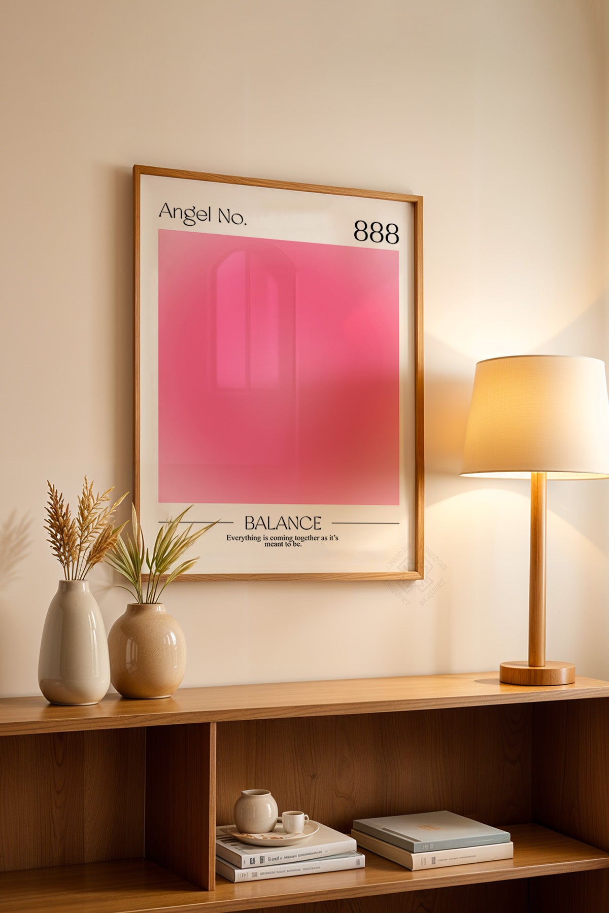 Aura Serisi Ahşap Çerçeveli Poster, Tablo No:12