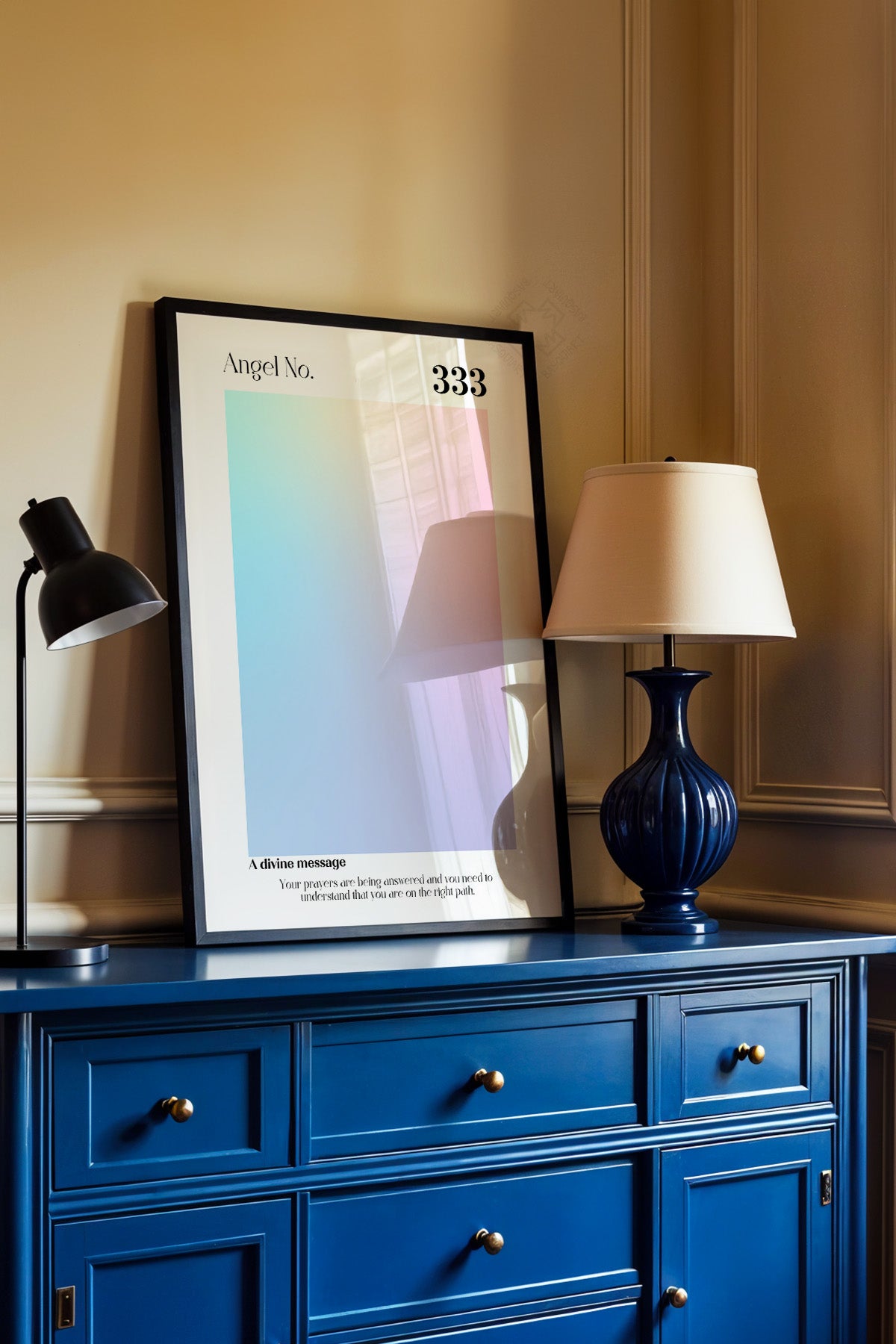 Aura Serisi Siyah Çerçeveli Poster, Tablo No:69