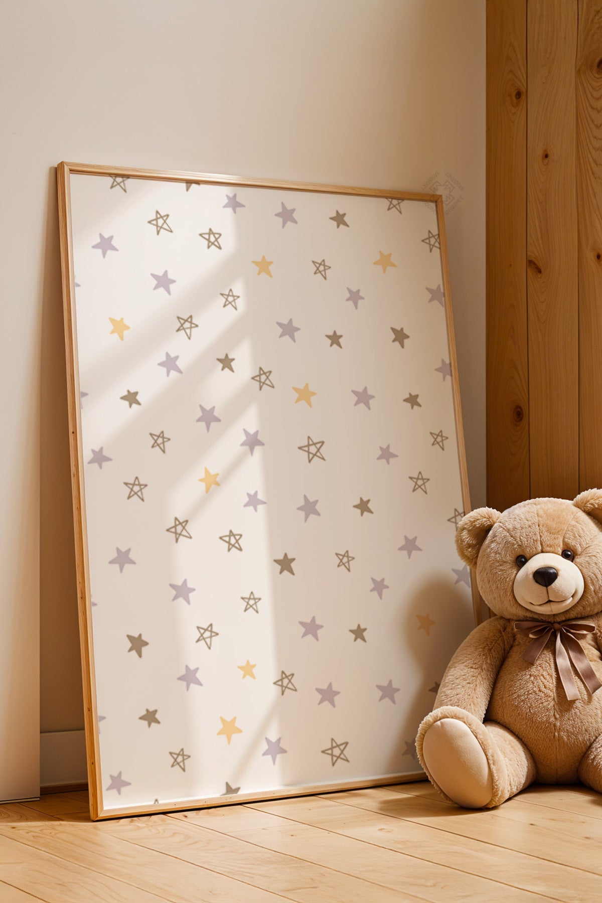 Çocuk Odası, Bebek Odası Ahşap Çerçeveli Poster, Tablo No:26