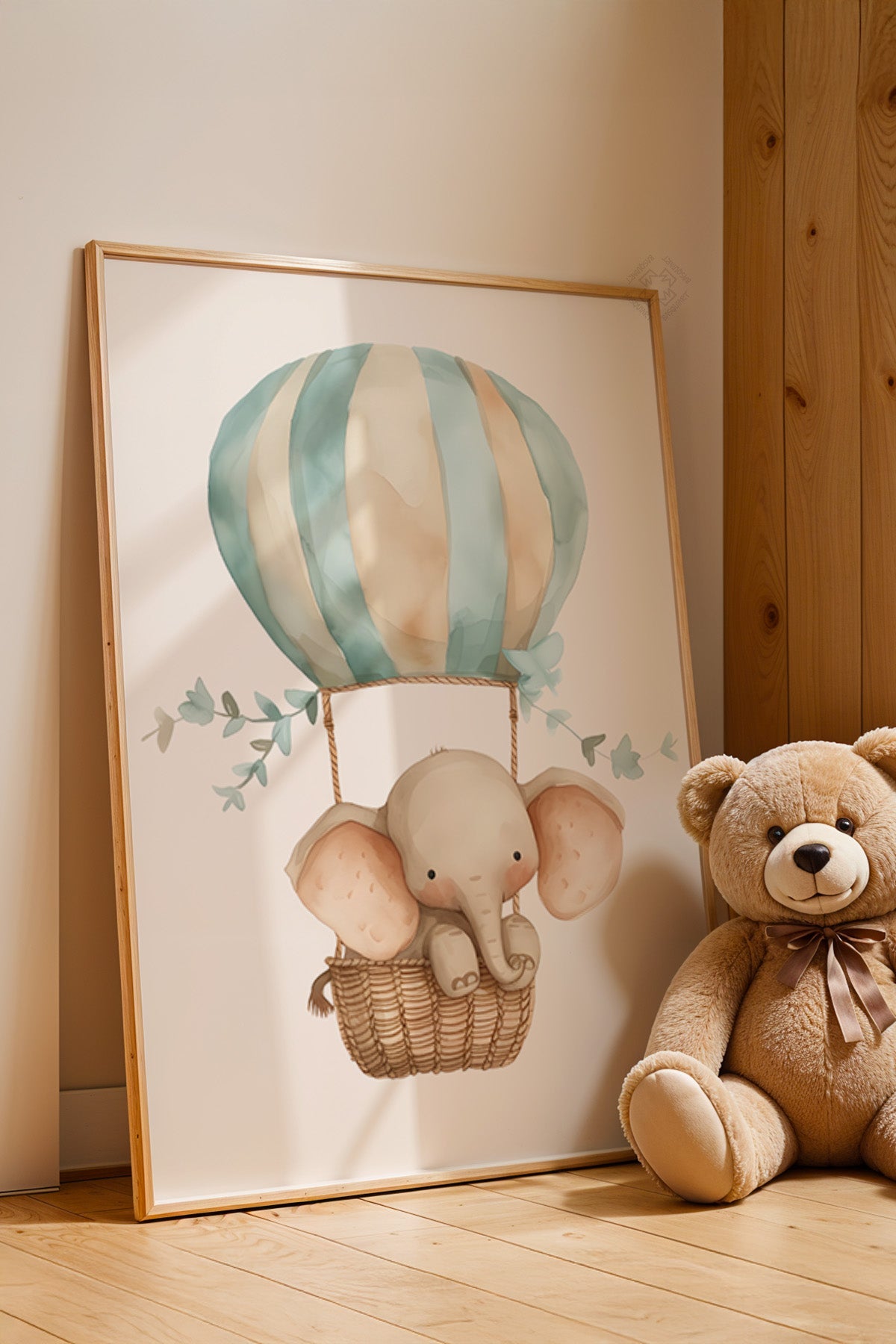 Çocuk Odası, Bebek Odası Ahşap Çerçeveli Poster, Tablo No:46