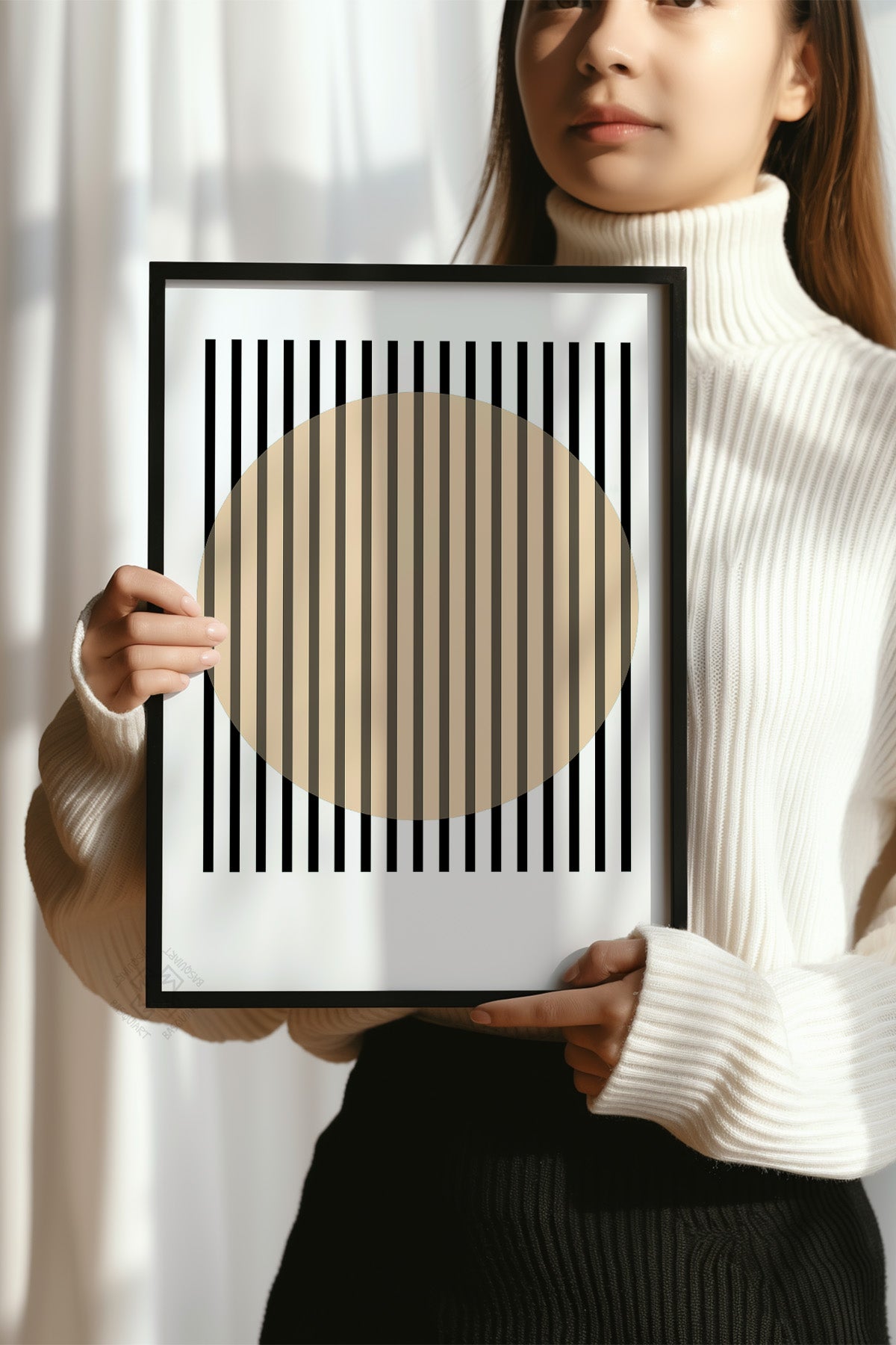 Bauhaus Serisi Siyah Çerçeveli Poster, Tablo No:75