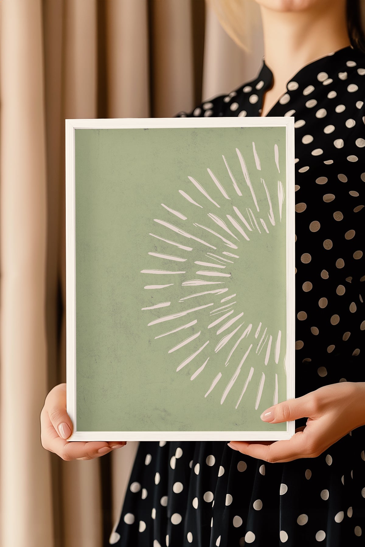 Bohemian Serisi Beyaz Çerçeveli Poster, Tablo No:50
