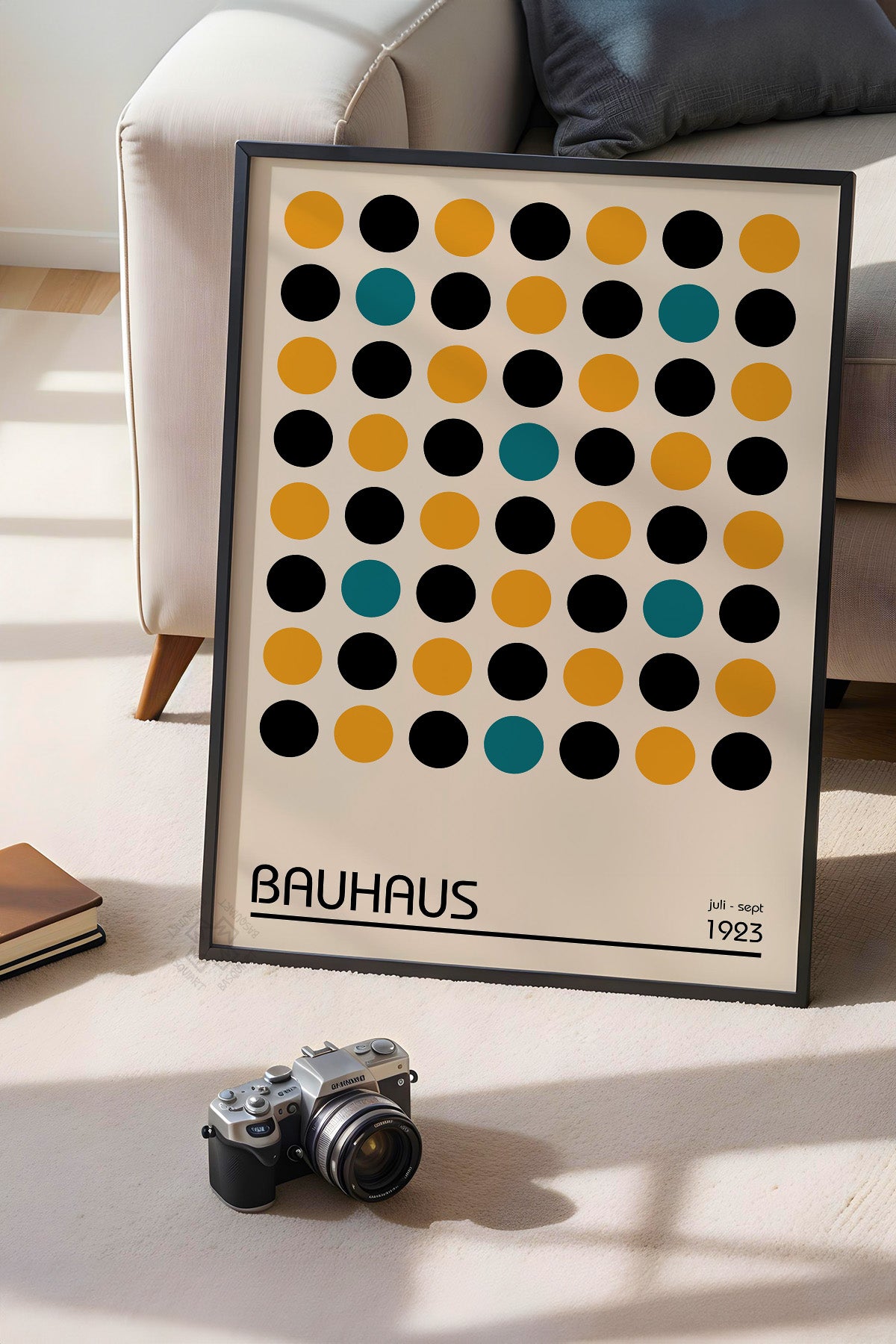 Bauhaus Serisi Siyah Çerçeveli Poster, Tablo No:31