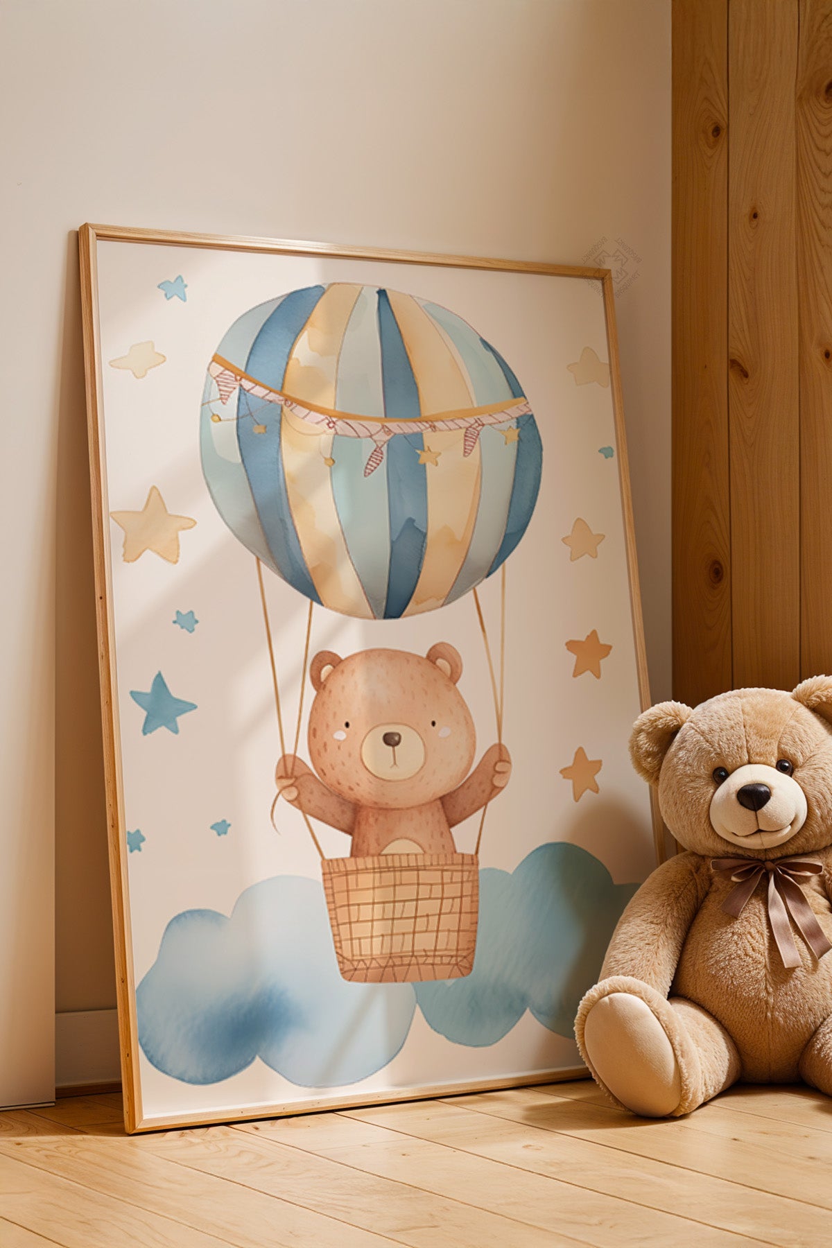 Çocuk Odası, Bebek Odası Ahşap Çerçeveli Poster, Tablo No:85