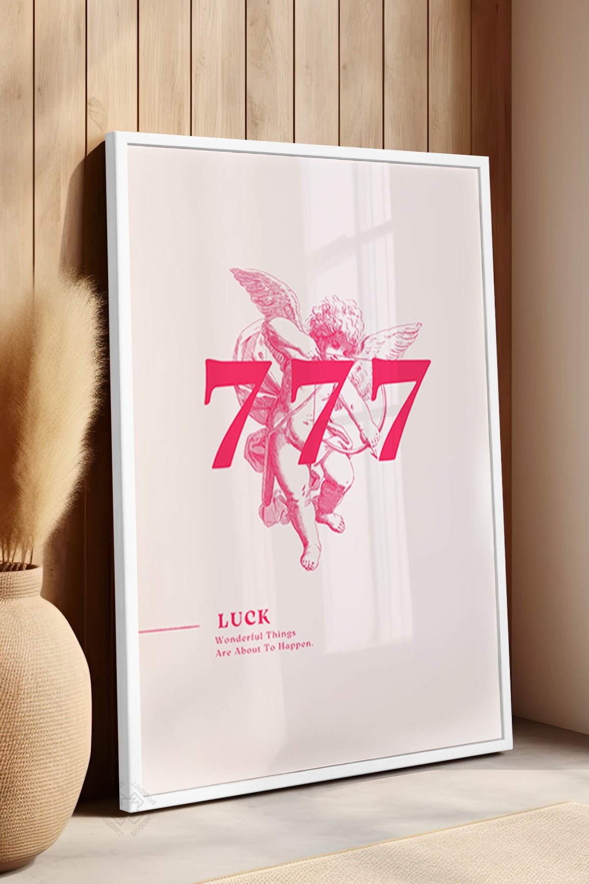 Lucky You Serisi Beyaz Çerçeveli Poster, Tablo Duvar Dekoru No:87