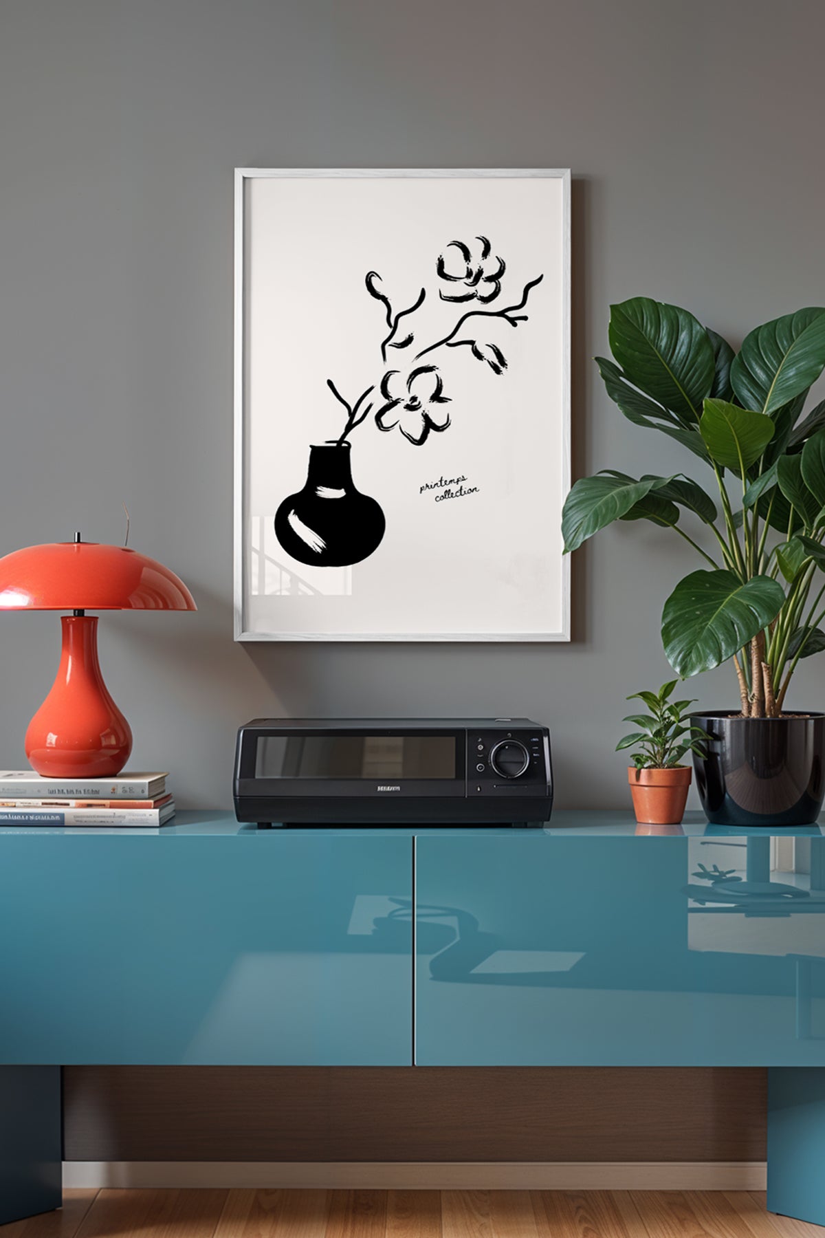 Bohemian Serisi Beyaz Çerçeveli Poster, Tablo No:109