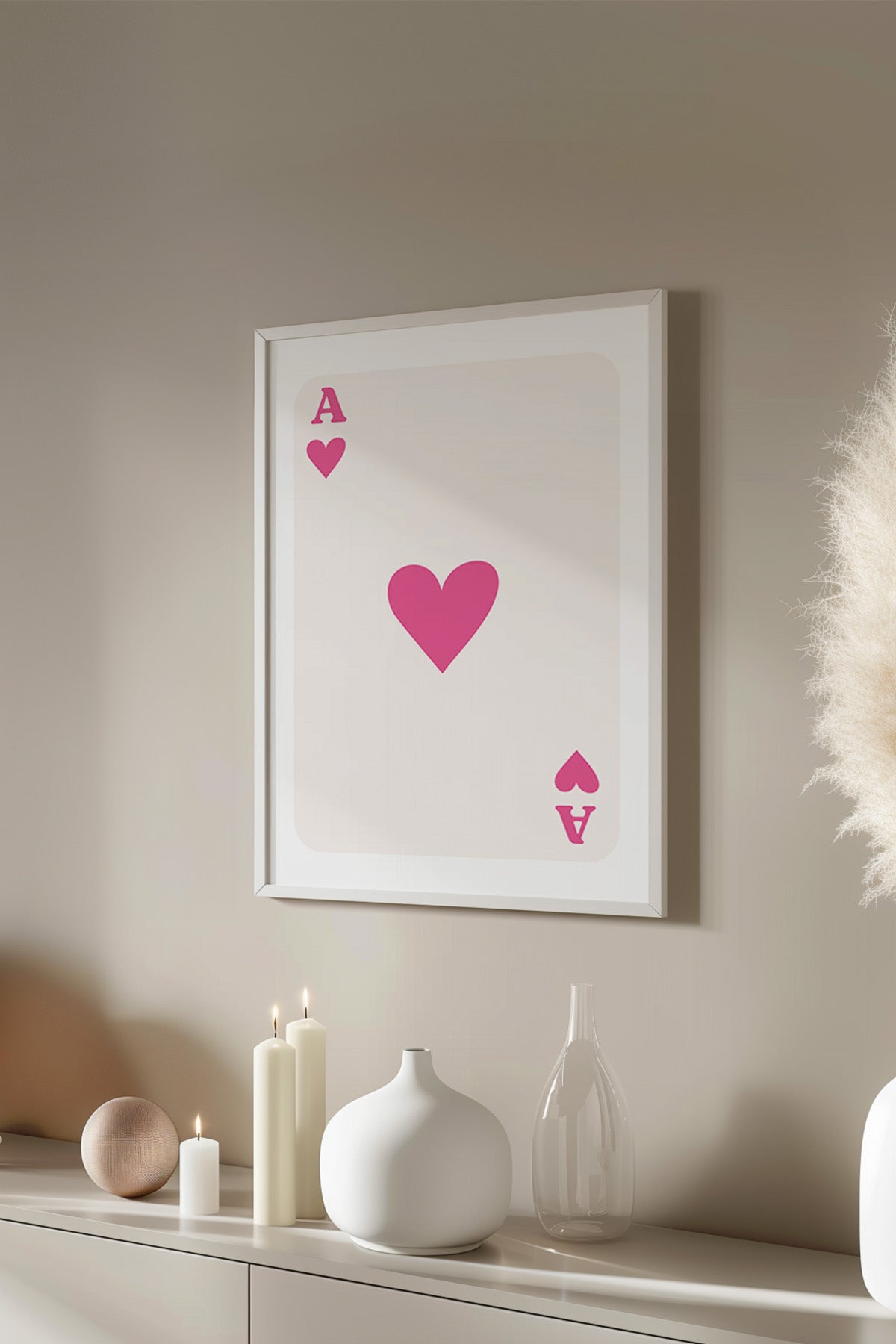 Lucky You Serisi Beyaz Çerçeveli Poster, Tablo Duvar Dekoru No:53